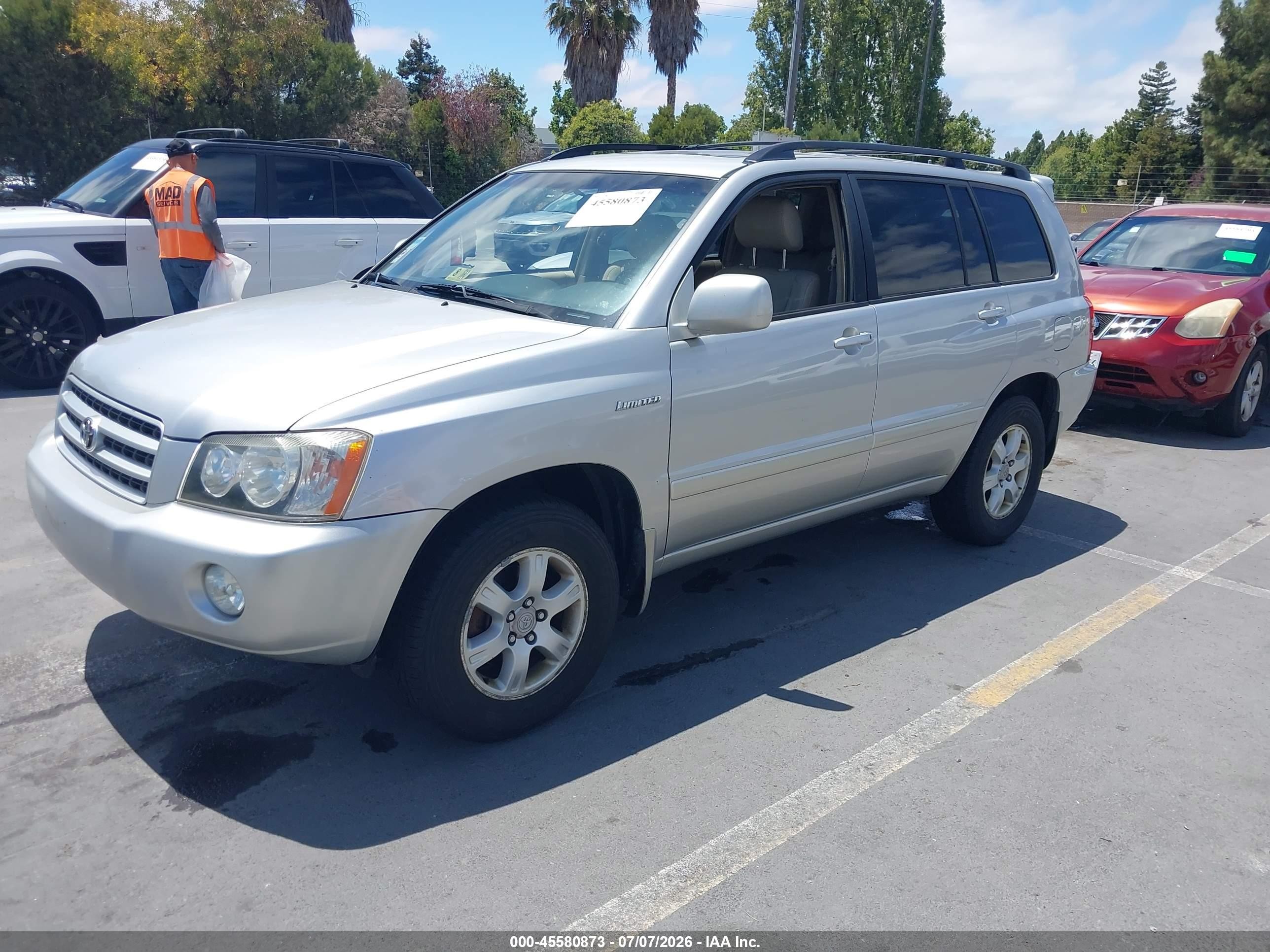 2001 Toyota Highlander V6 Silver vin: JTEGF21A510022993