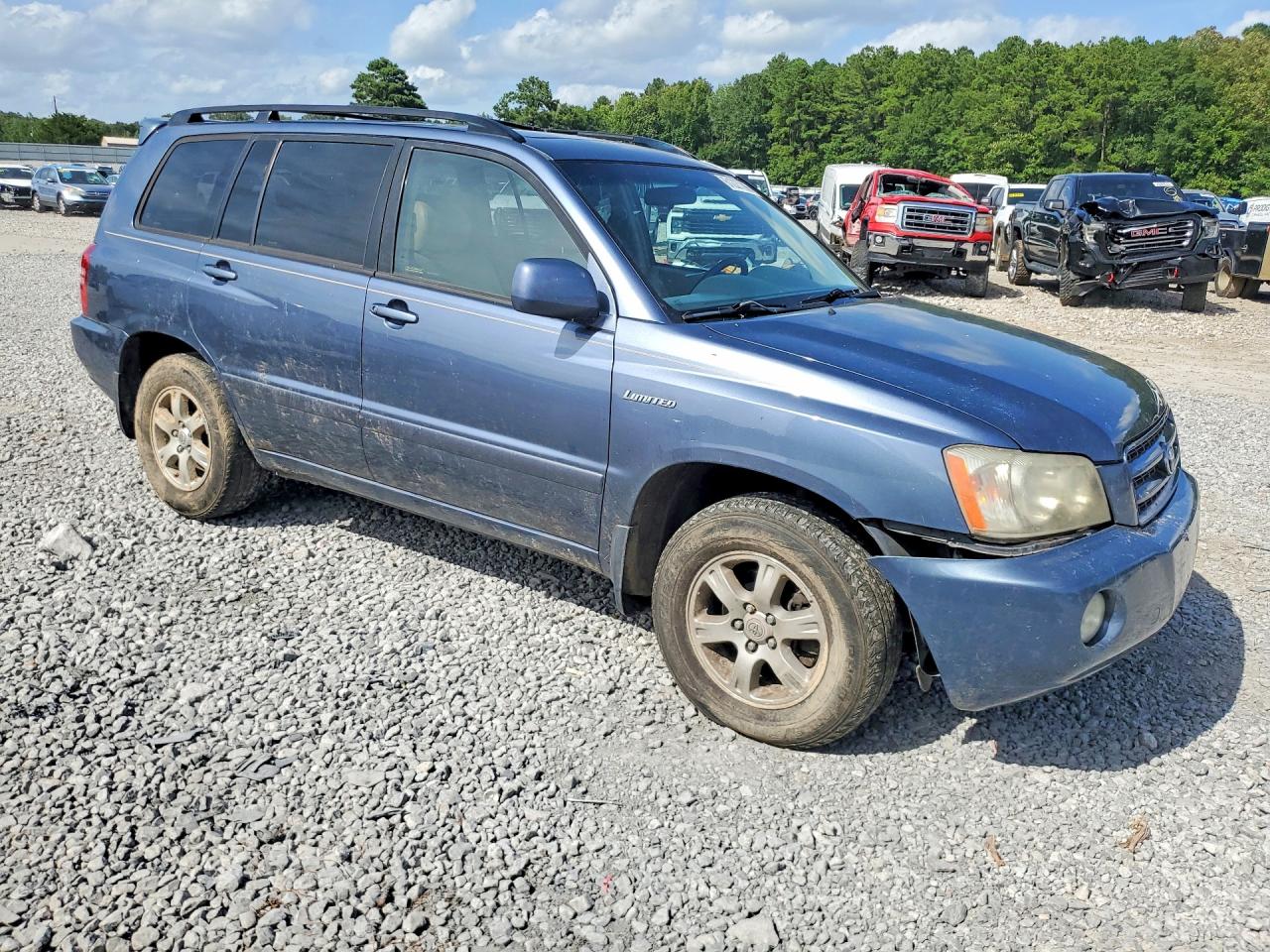 2001 Toyota Highlander Base Blue vin: JTEGF21A510028342