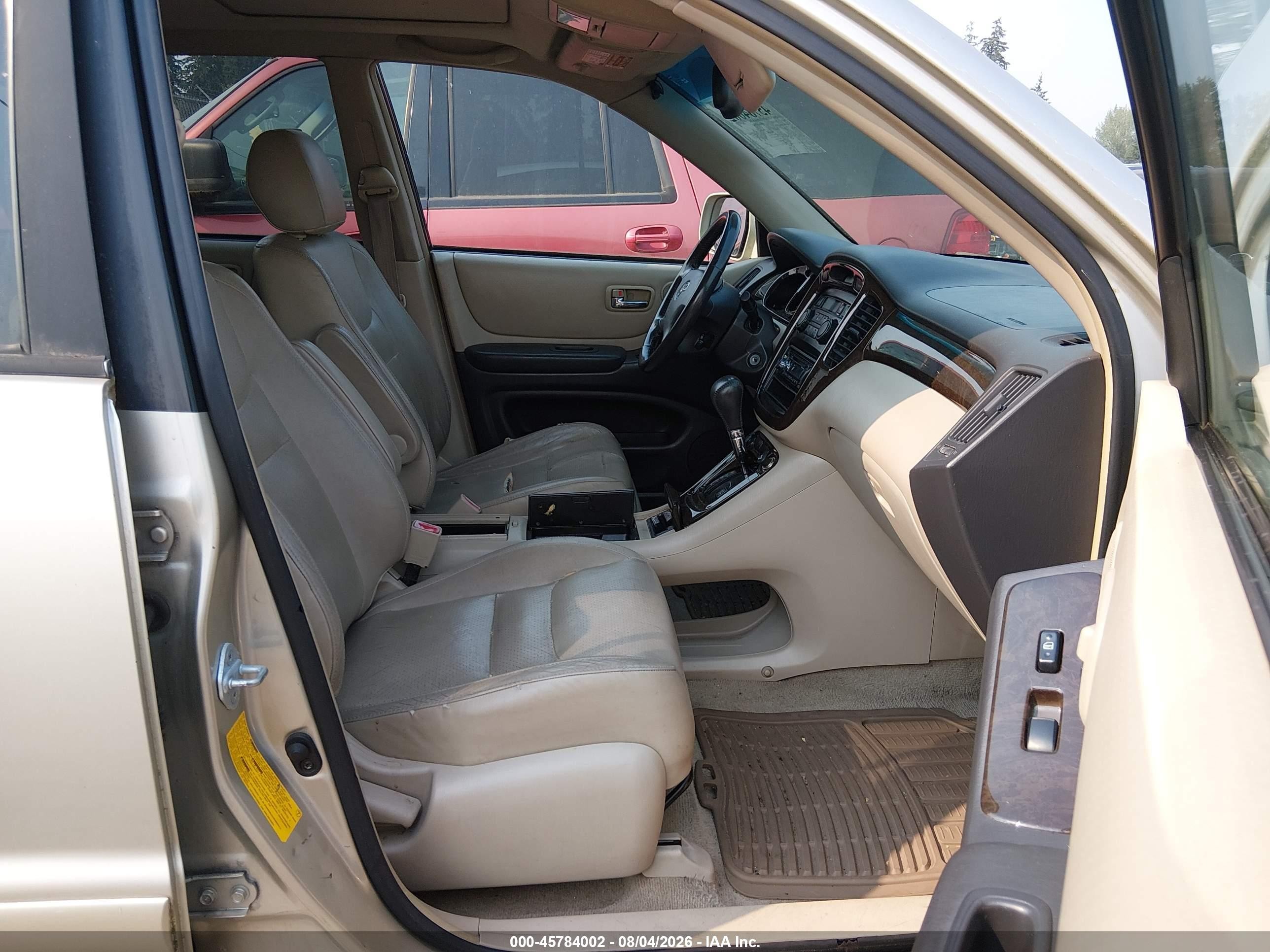 2002 Toyota Highlander Limited V6 Золотой vin: JTEGF21A520037866