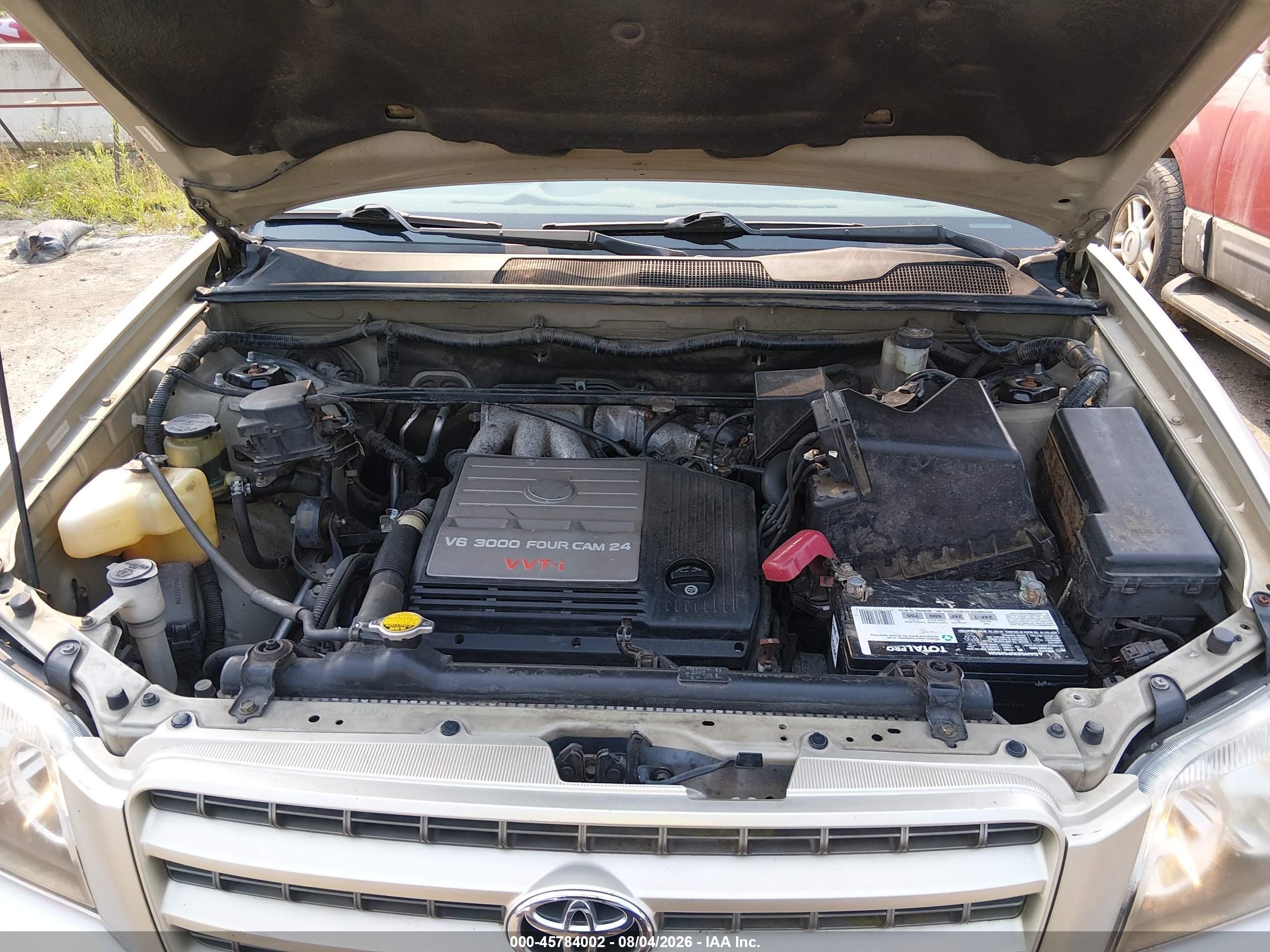 2002 Toyota Highlander Limited V6 Золотой vin: JTEGF21A520037866