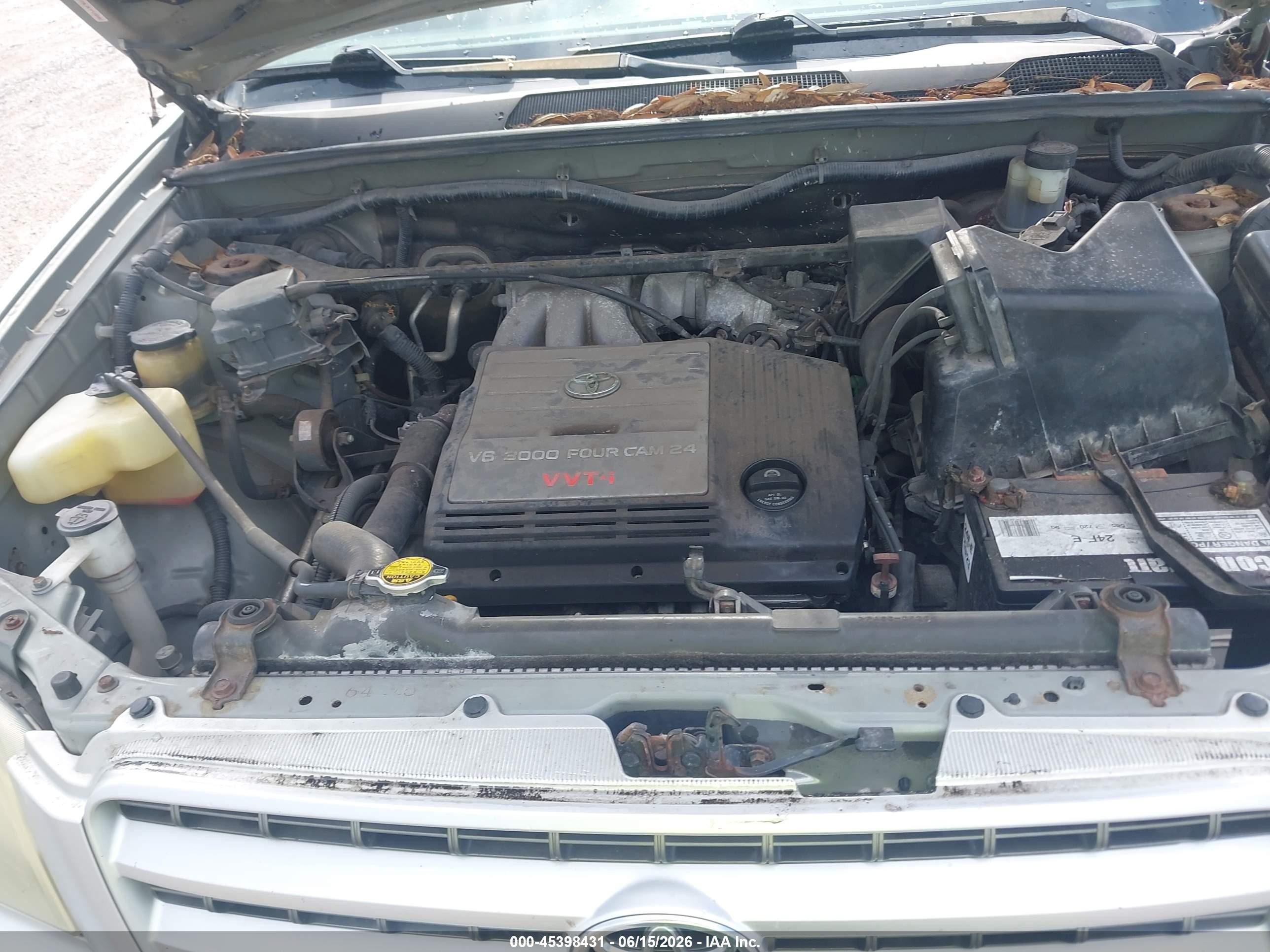 2003 Toyota Highlander V6 Silver vin: JTEGF21A530073834