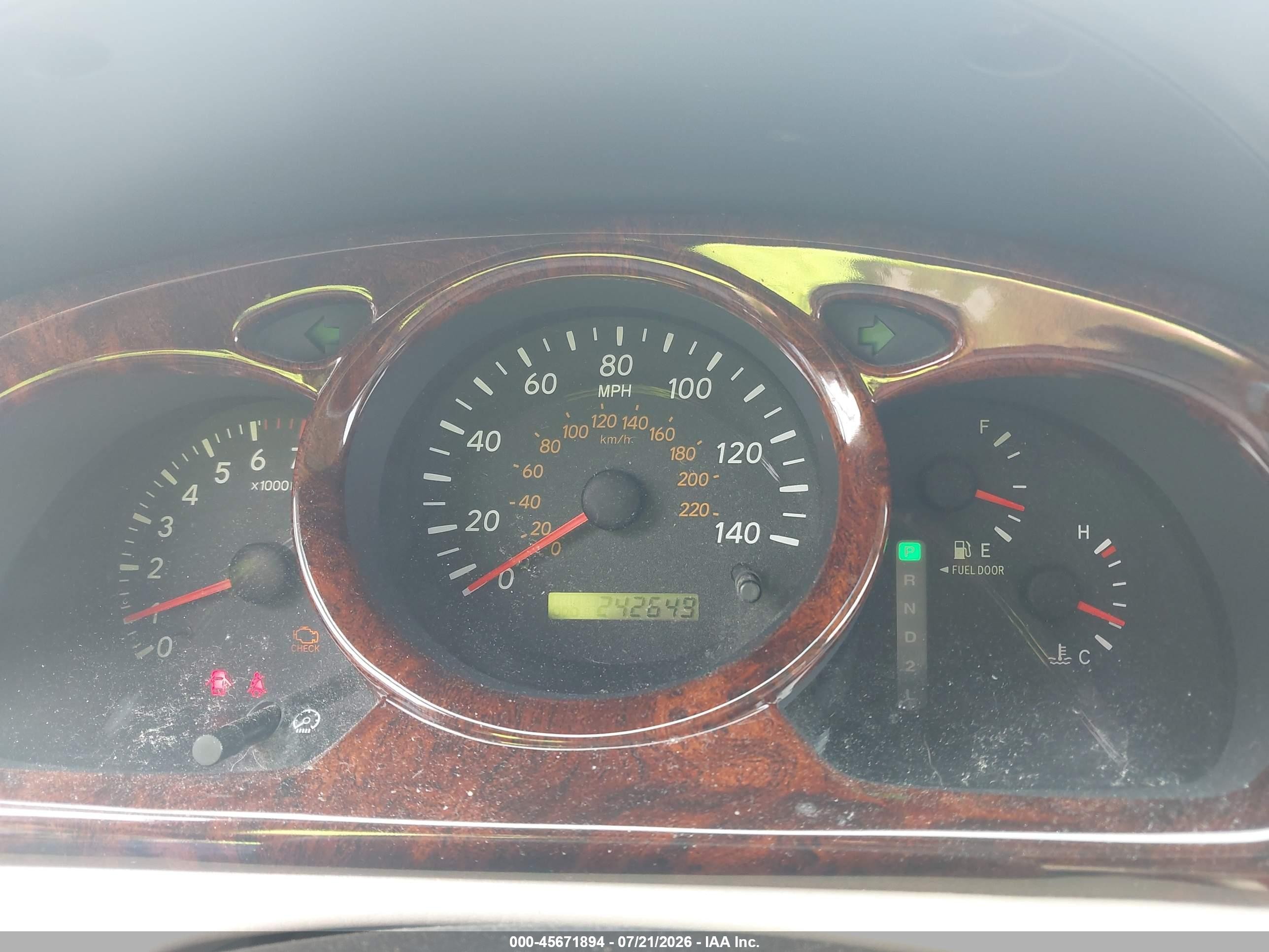 2003 Toyota Highlander V6 Золотой vin: JTEGF21A530086342
