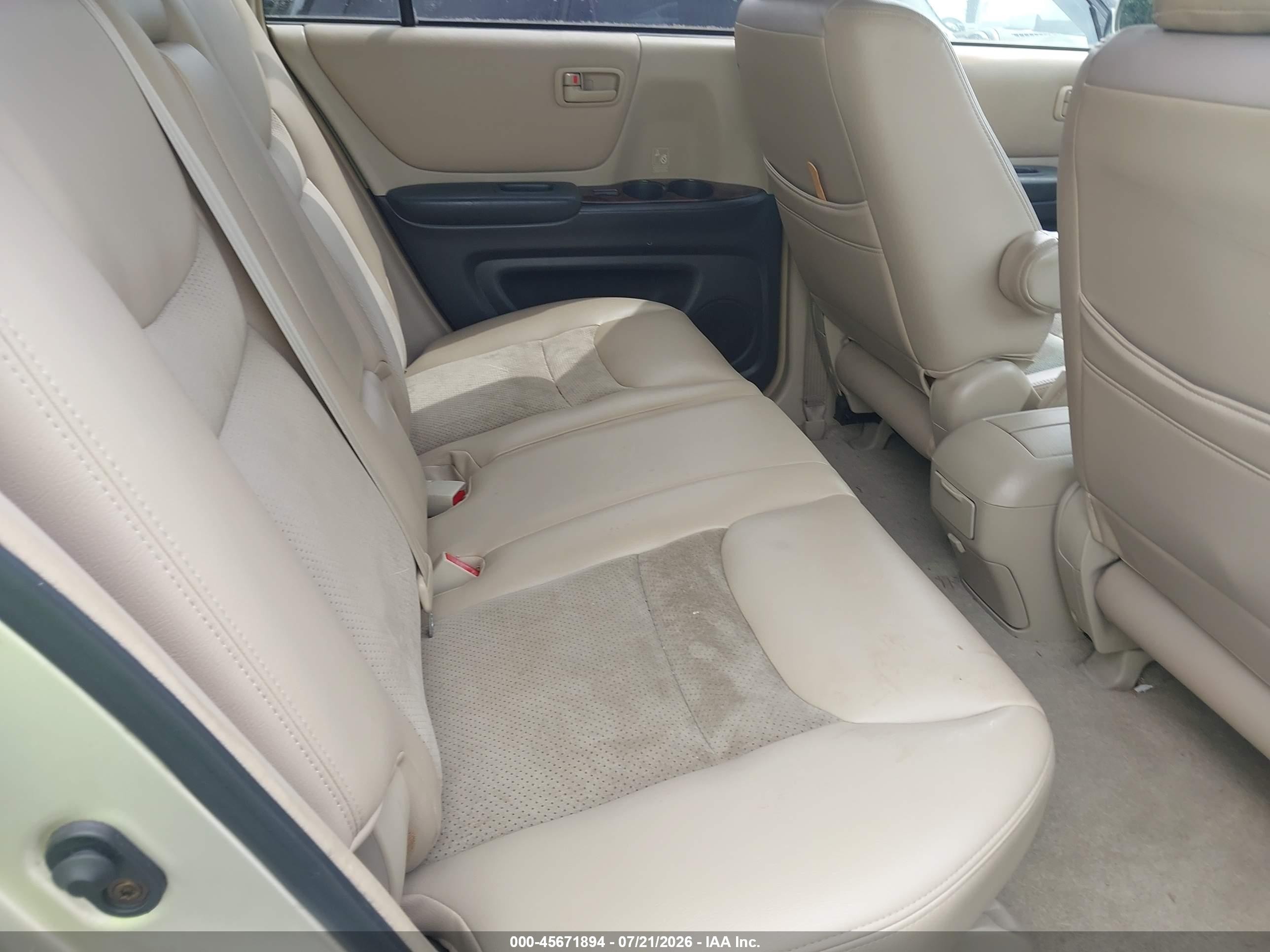 2003 Toyota Highlander V6 Золотой vin: JTEGF21A530086342