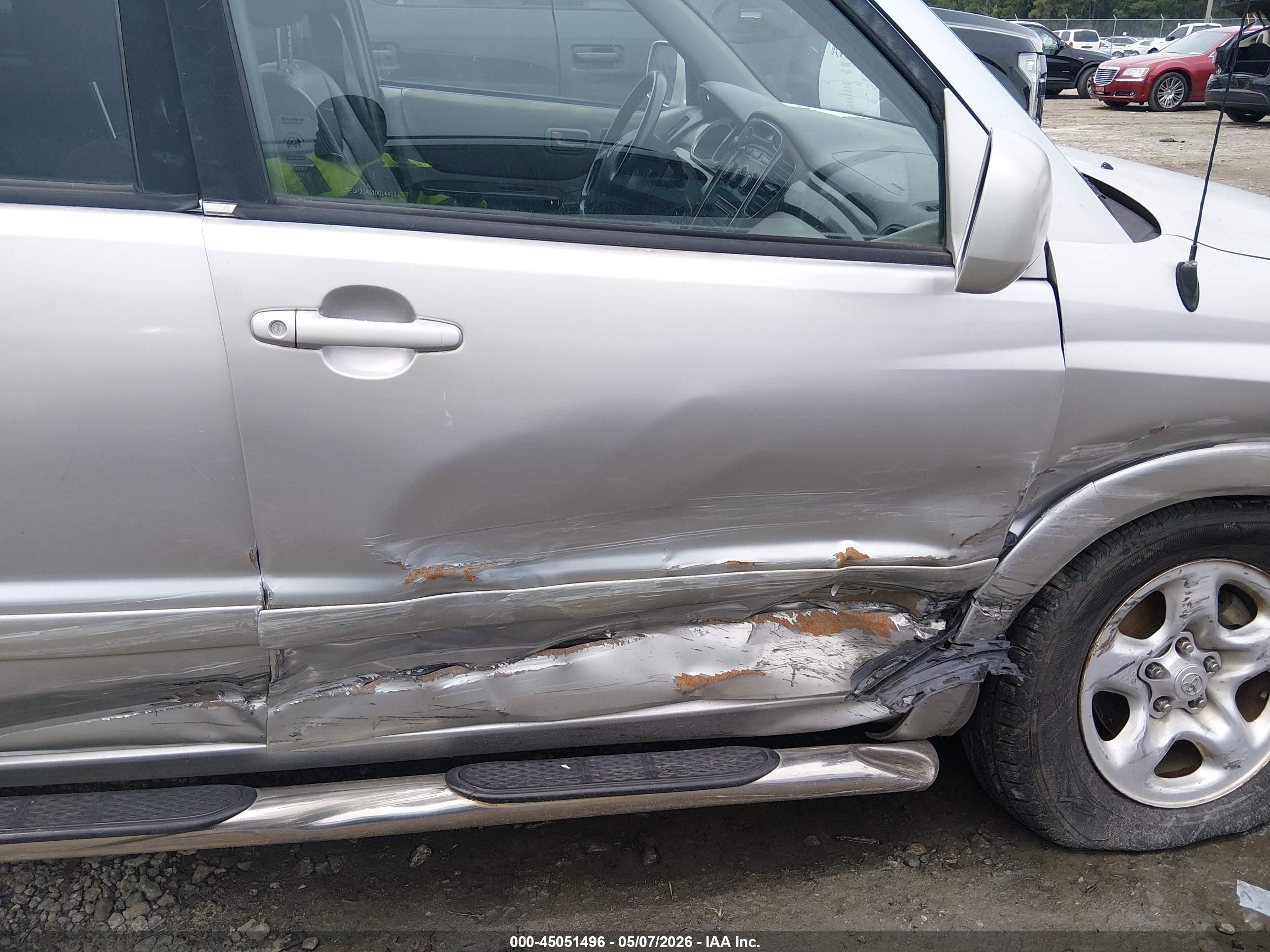2001 Toyota Highlander V6 Серебряный vin: JTEGF21A610014403