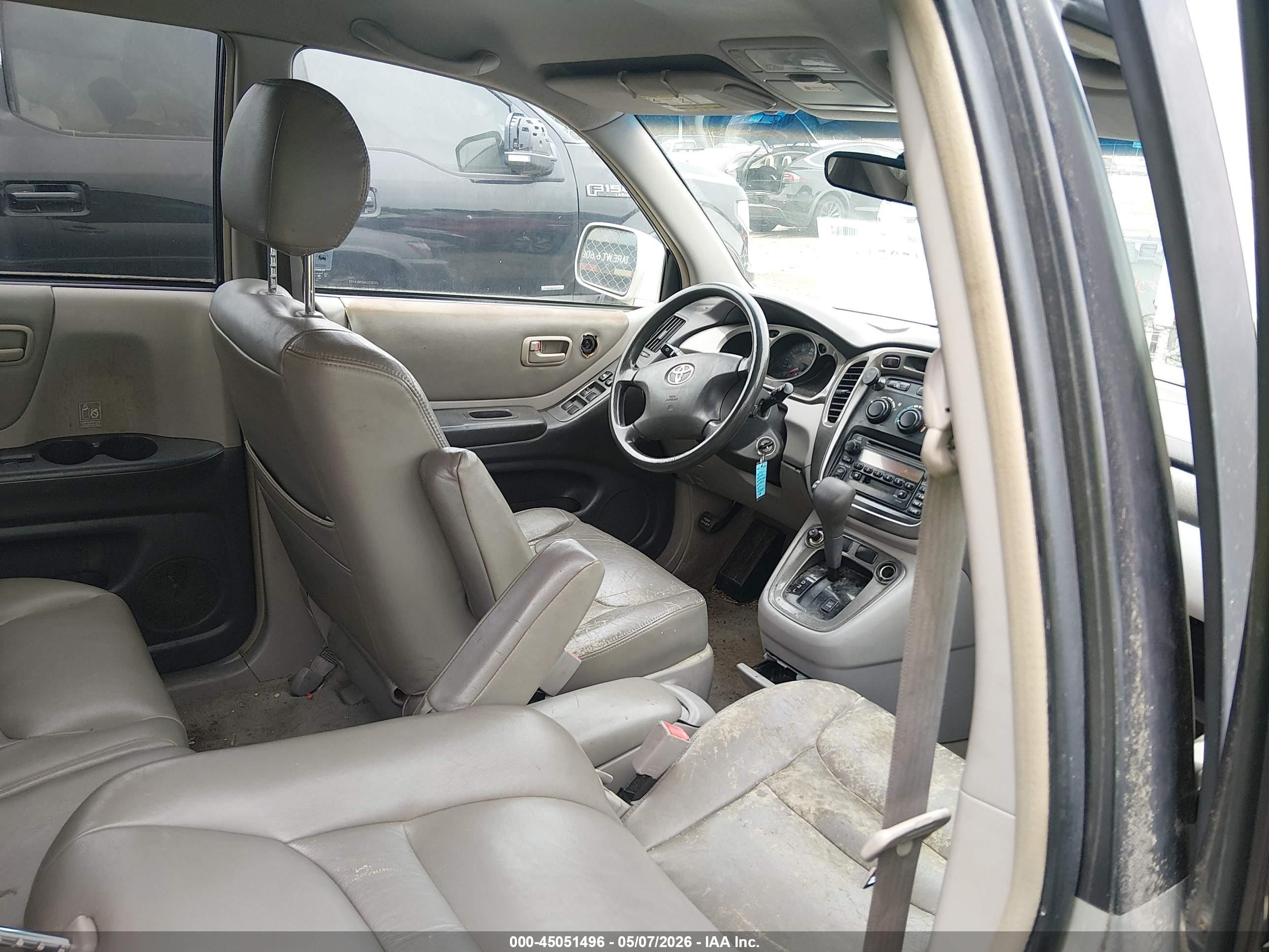 2001 Toyota Highlander V6 Серебряный vin: JTEGF21A610014403