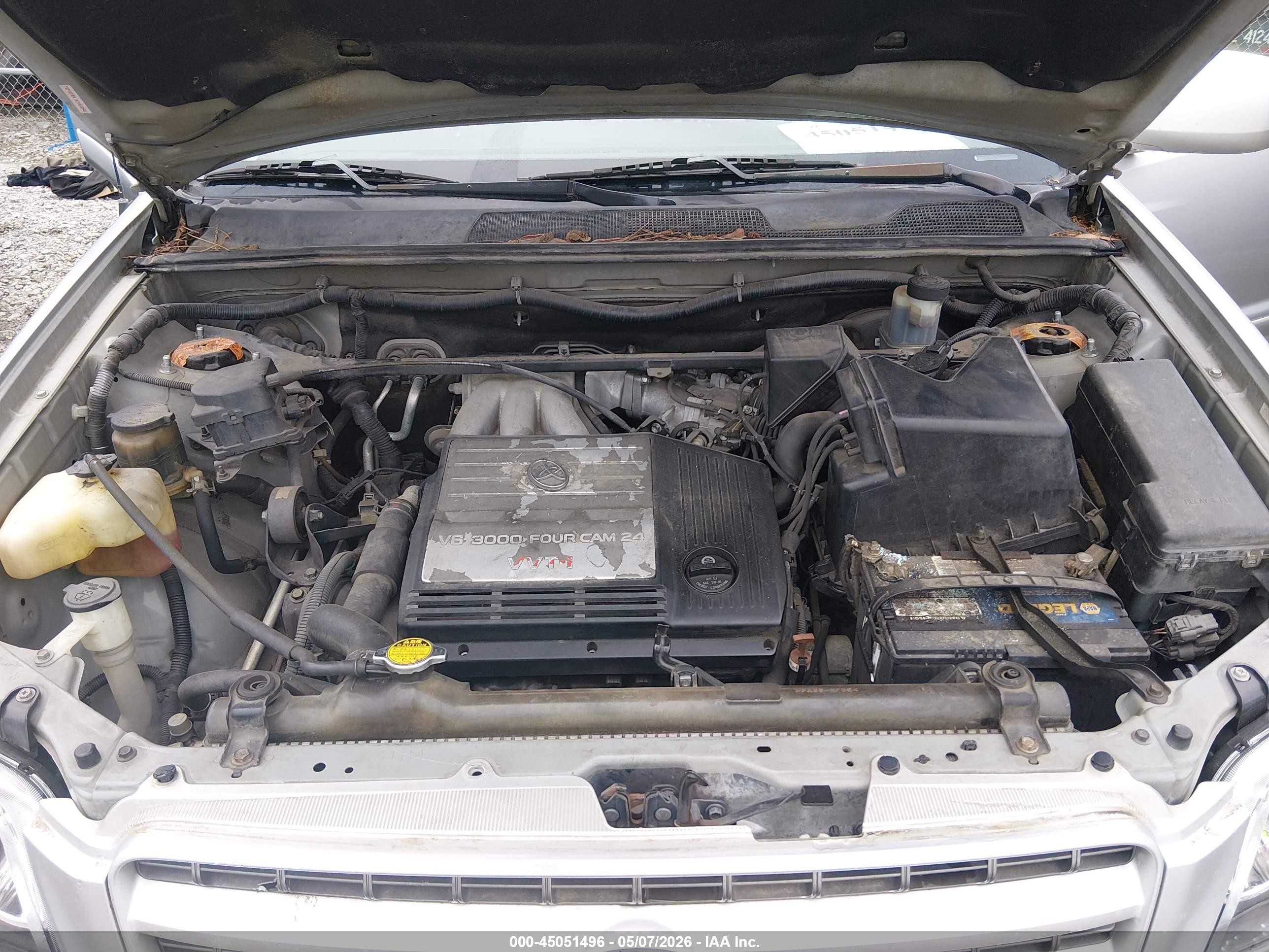 2001 Toyota Highlander V6 Серебряный vin: JTEGF21A610014403