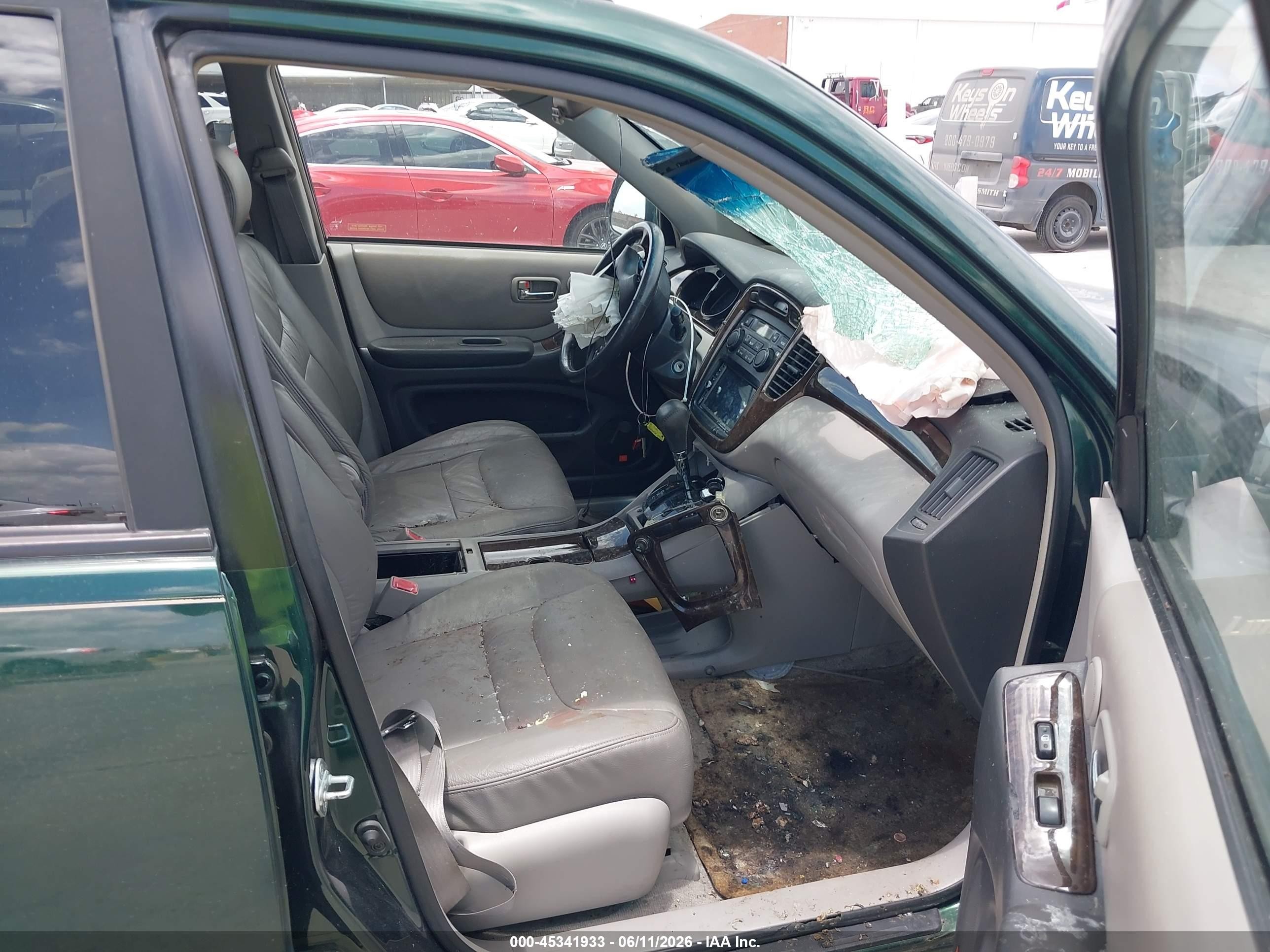2002 Toyota Highlander Limited V6 Зеленый vin: JTEGF21A620036130