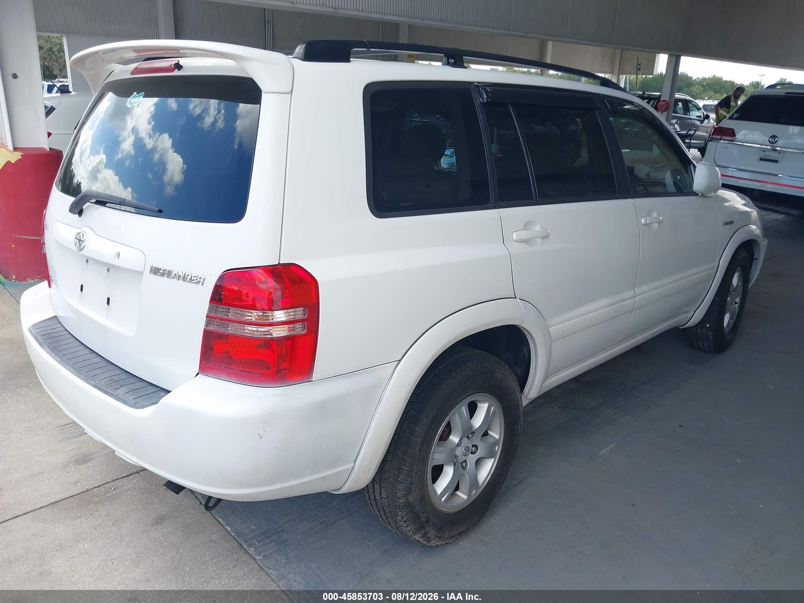 2002 Toyota Highlander Limited V6 Белый vin: JTEGF21A620047063