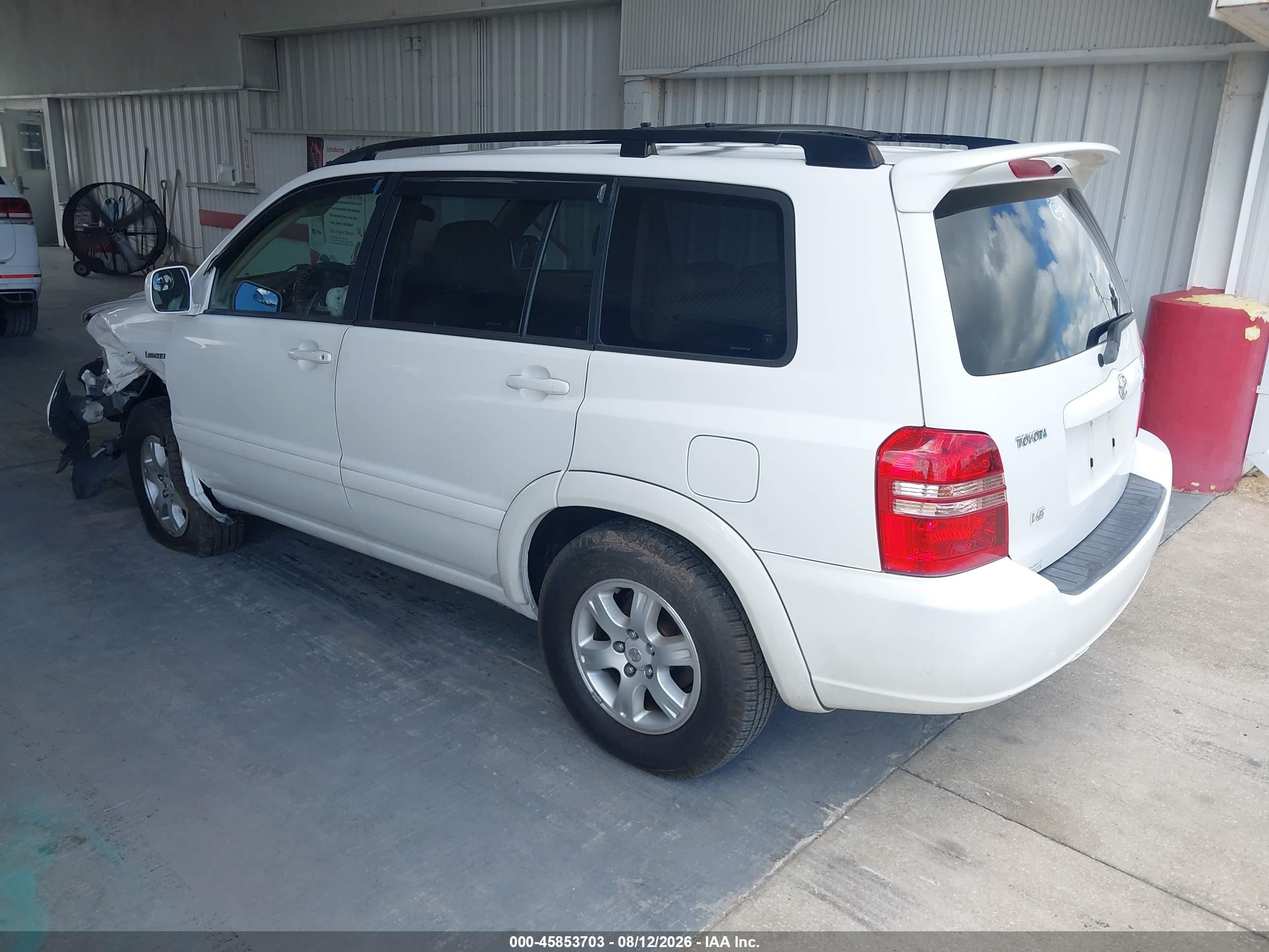 2002 Toyota Highlander Limited V6 Белый vin: JTEGF21A620047063