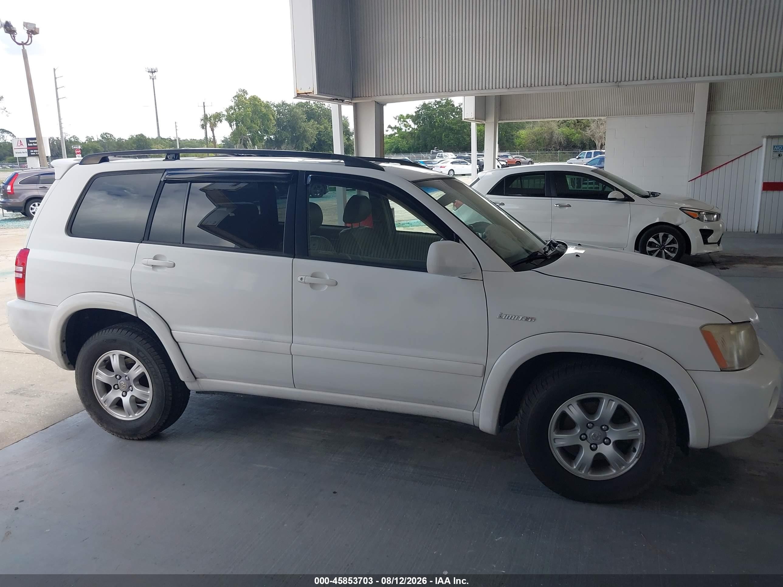 2002 Toyota Highlander Limited V6 Белый vin: JTEGF21A620047063