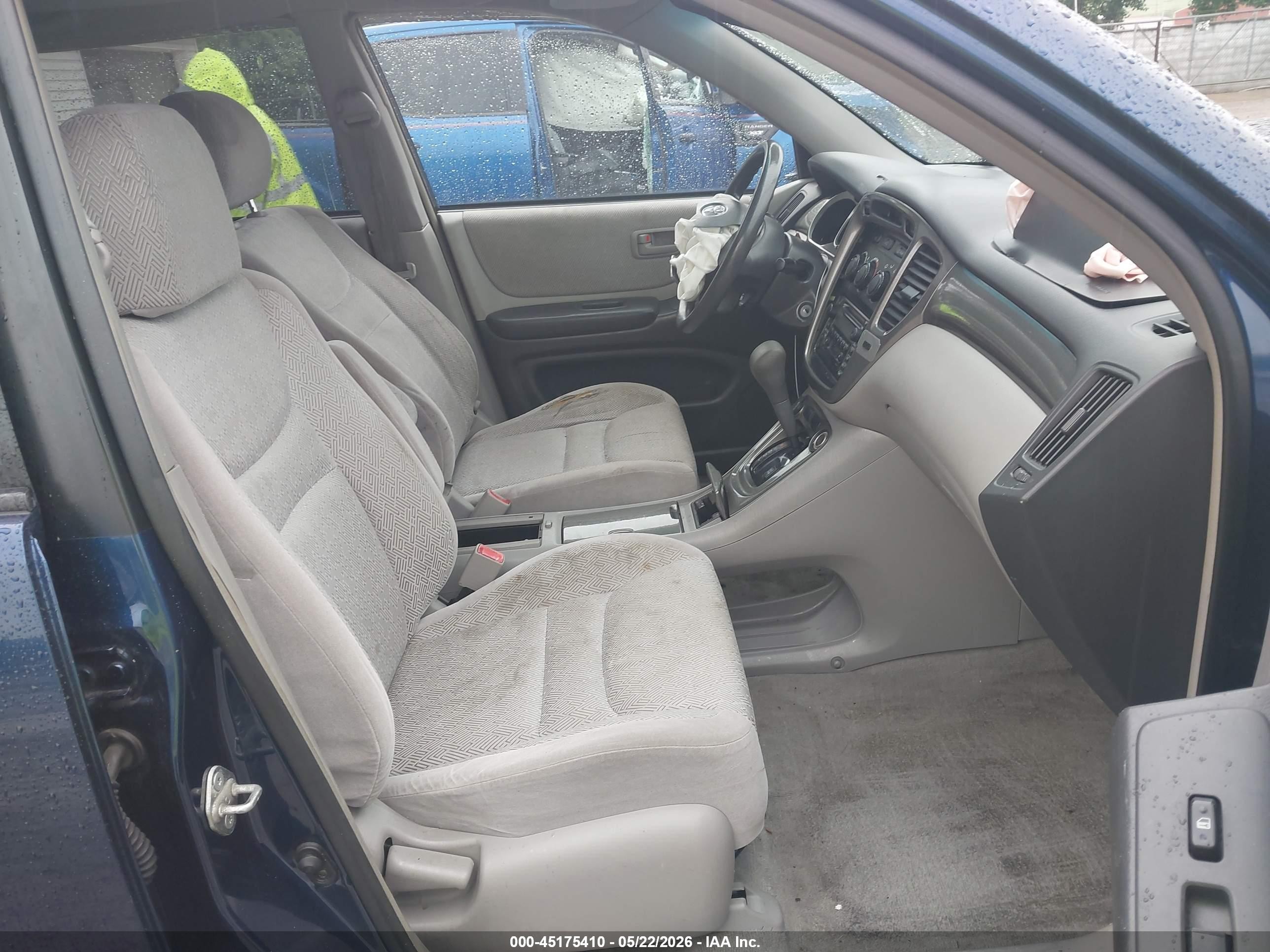 2002 Toyota Highlander V6 Blue vin: JTEGF21A620069144