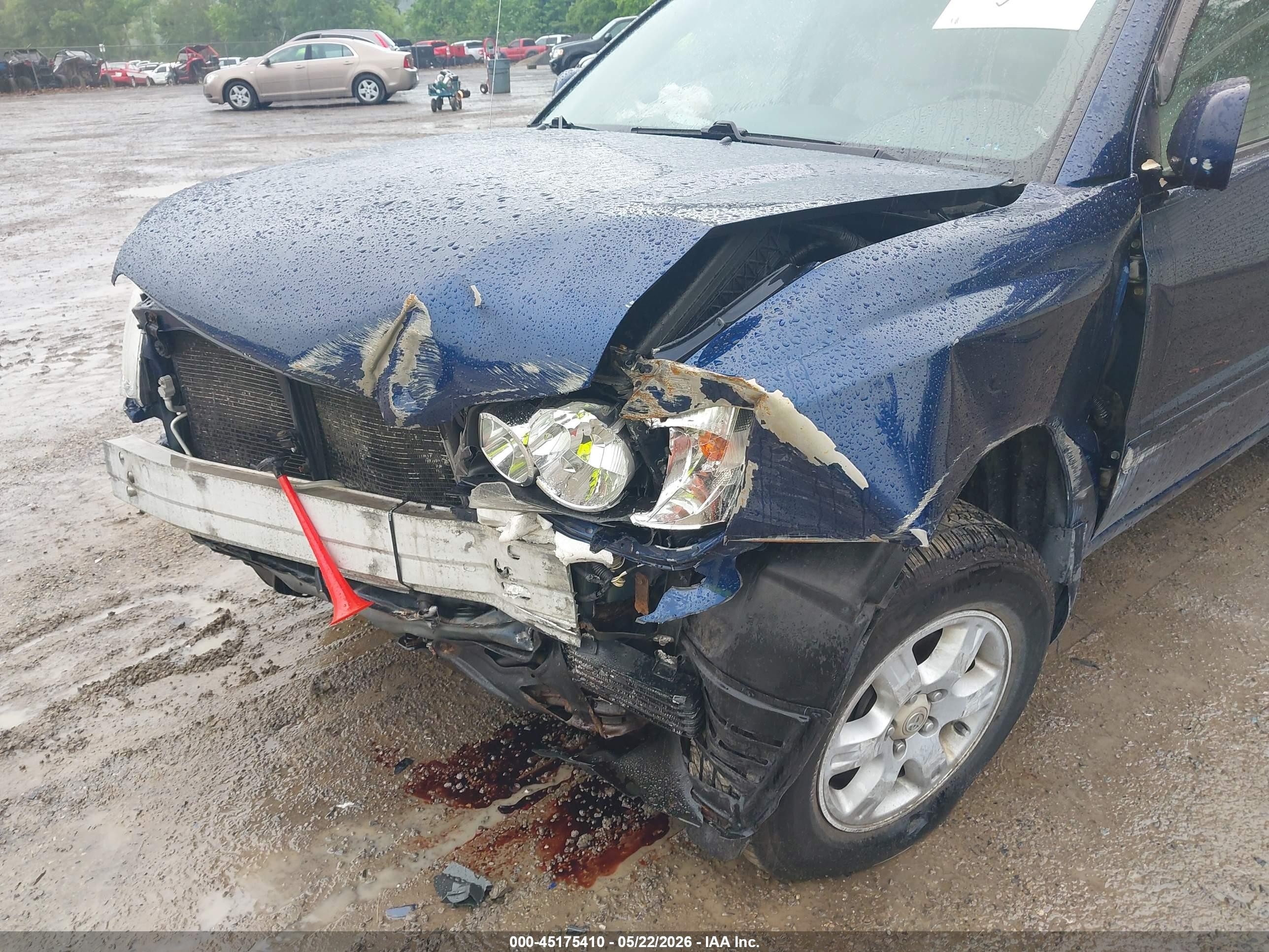 2002 Toyota Highlander V6 Blue vin: JTEGF21A620069144