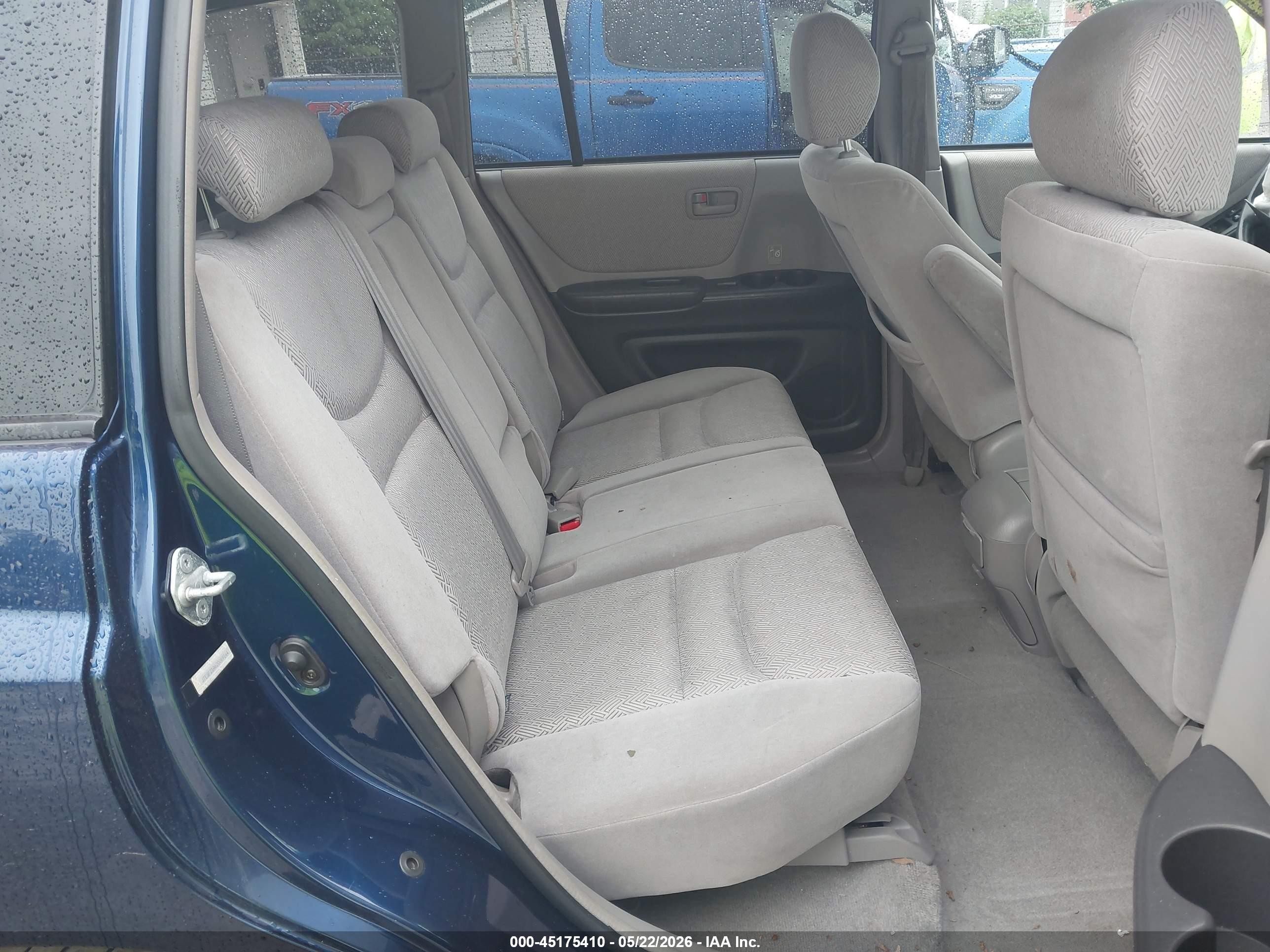 2002 Toyota Highlander V6 Blue vin: JTEGF21A620069144
