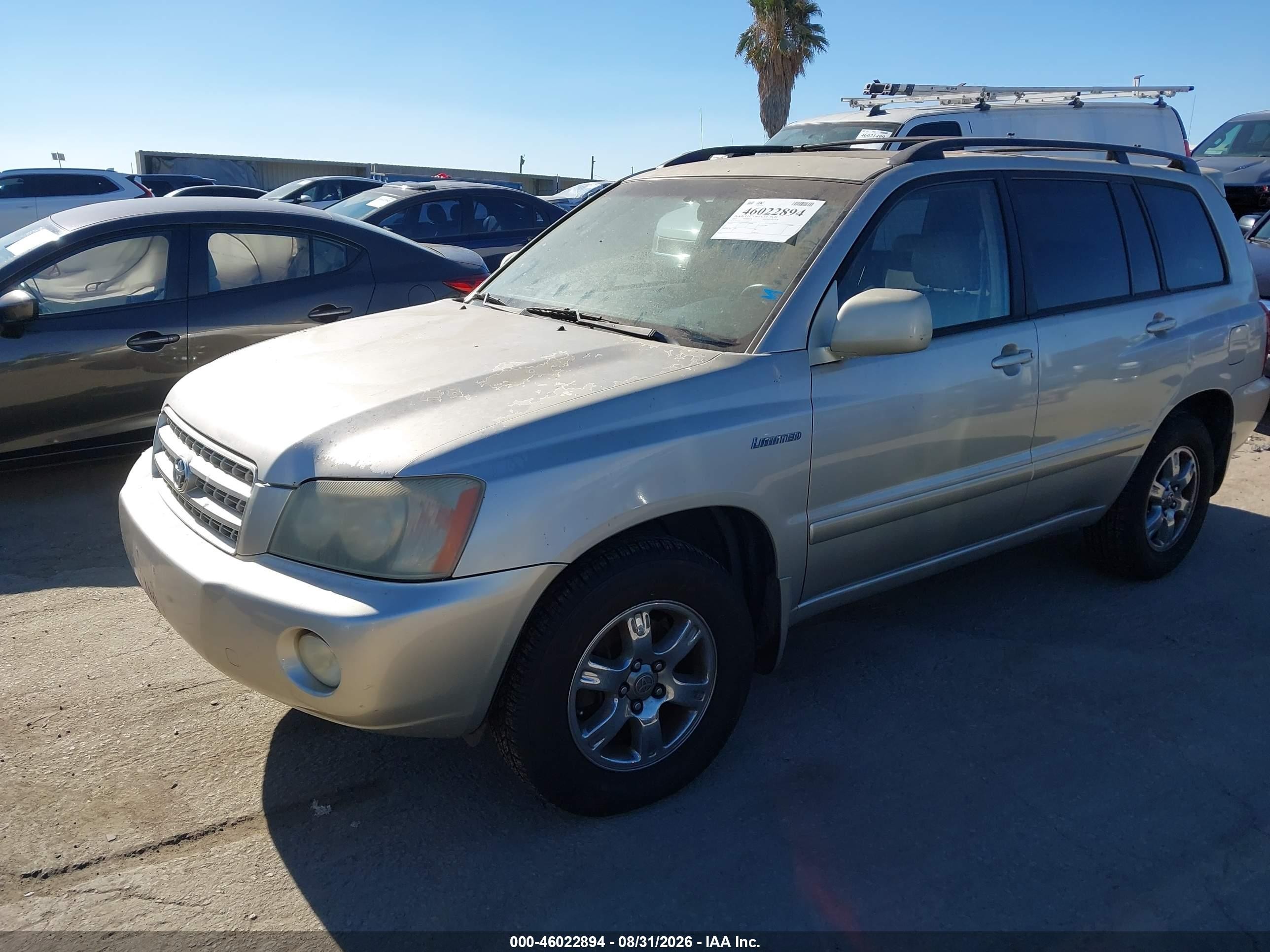 2003 Toyota Highlander Limited V6 Beige vin: JTEGF21A630074877