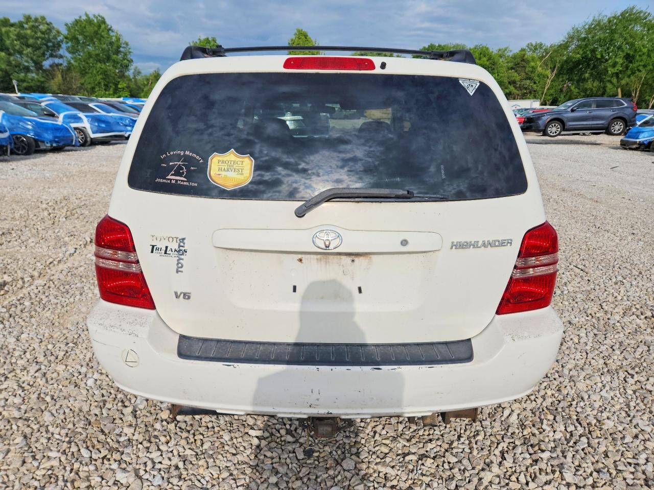 2003 Toyota Highlander Limited Limited White vin: JTEGF21A630075821