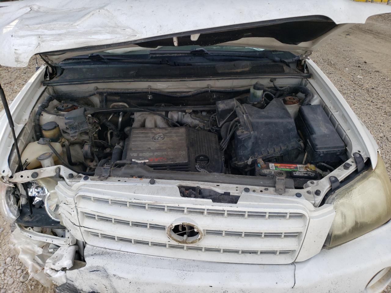 2003 Toyota Highlander Limited Limited White vin: JTEGF21A630075821