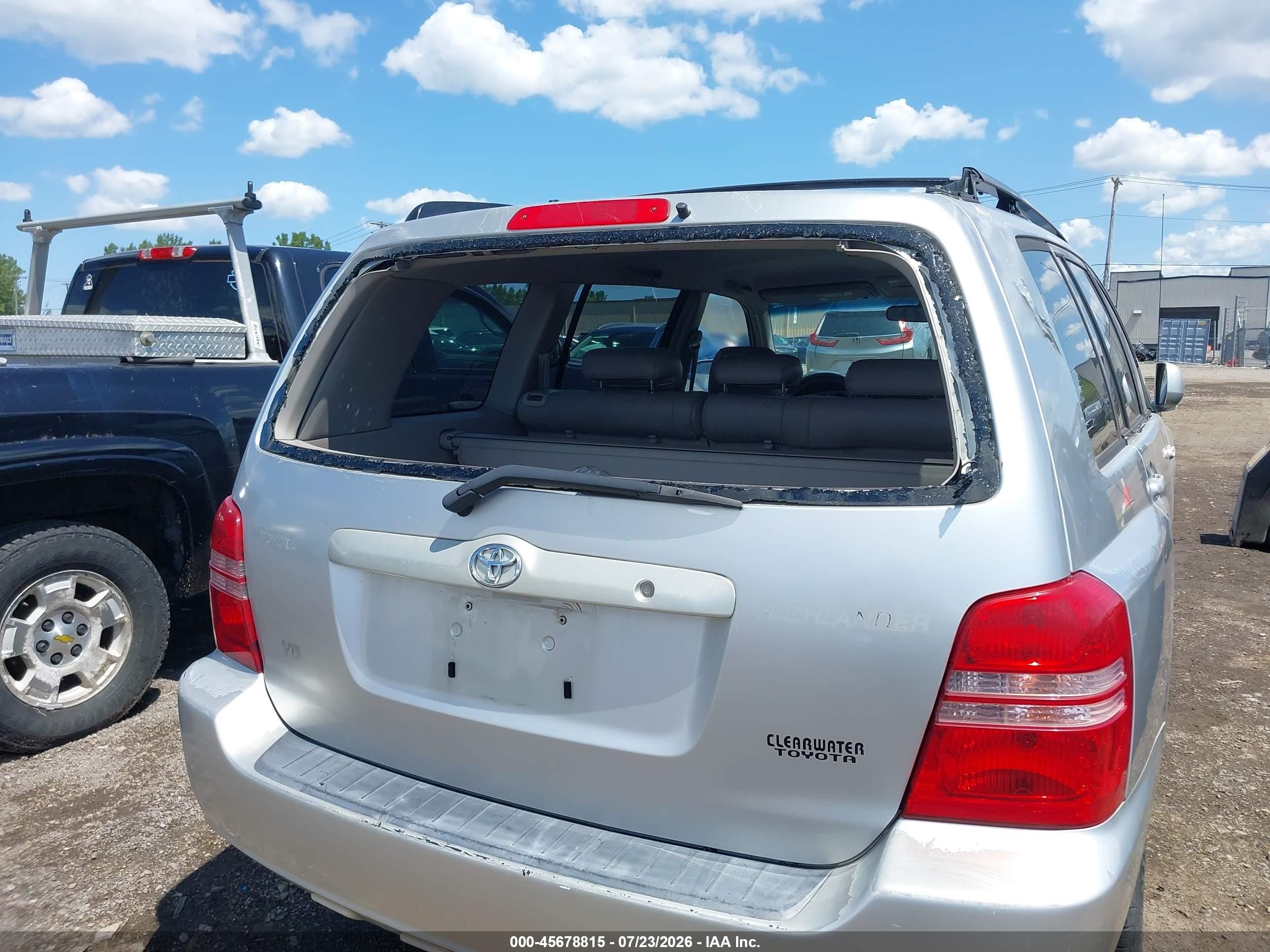 2001 Toyota Highlander V6 Серебряный vin: JTEGF21A710005273