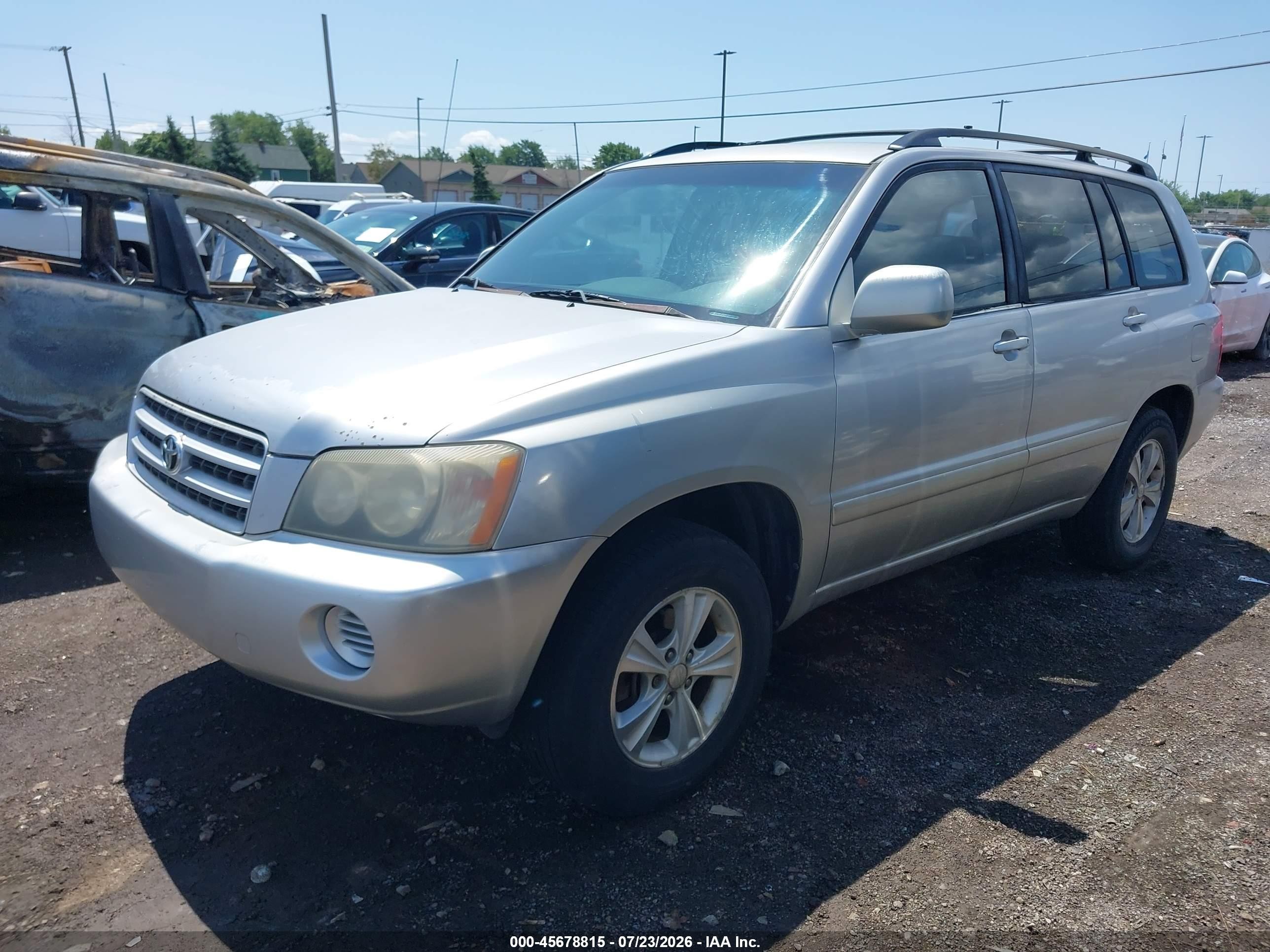 2001 Toyota Highlander V6 Серебряный vin: JTEGF21A710005273