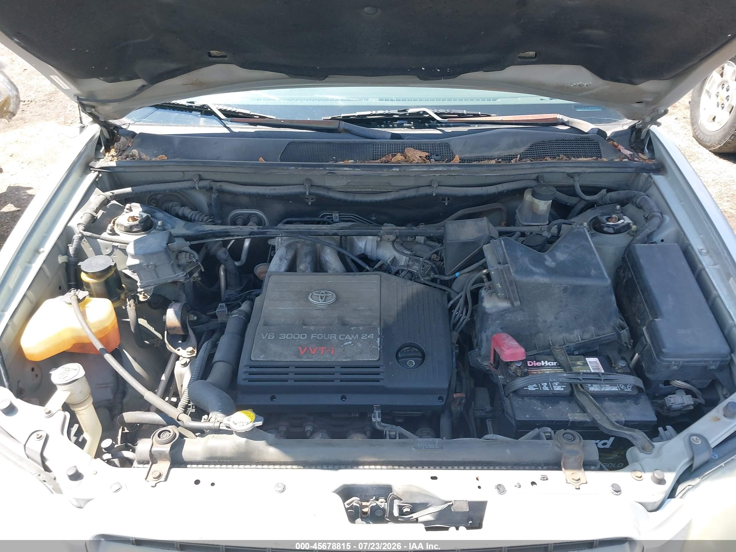 2001 Toyota Highlander V6 Серебряный vin: JTEGF21A710005273