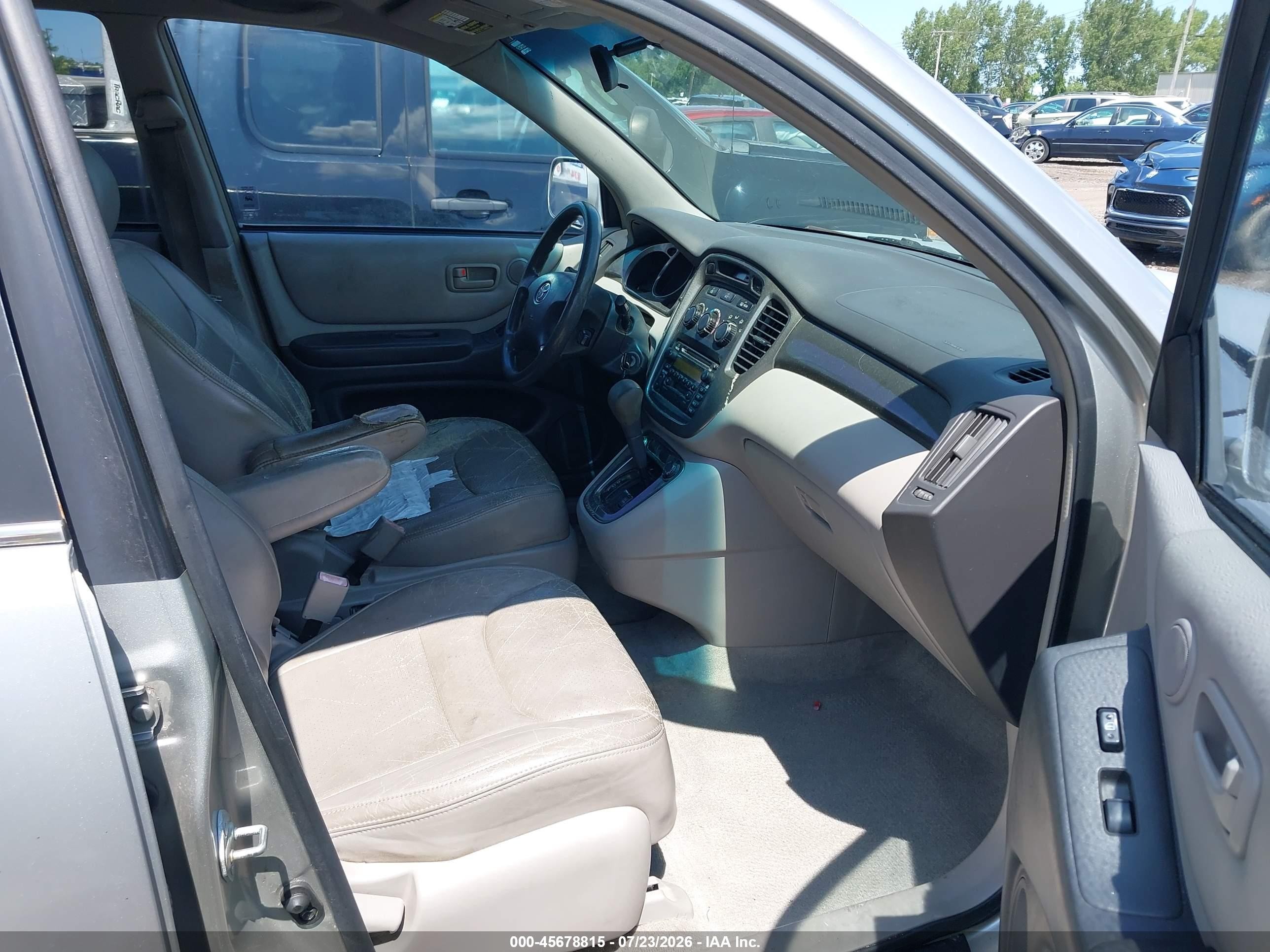 2001 Toyota Highlander V6 Серебряный vin: JTEGF21A710005273