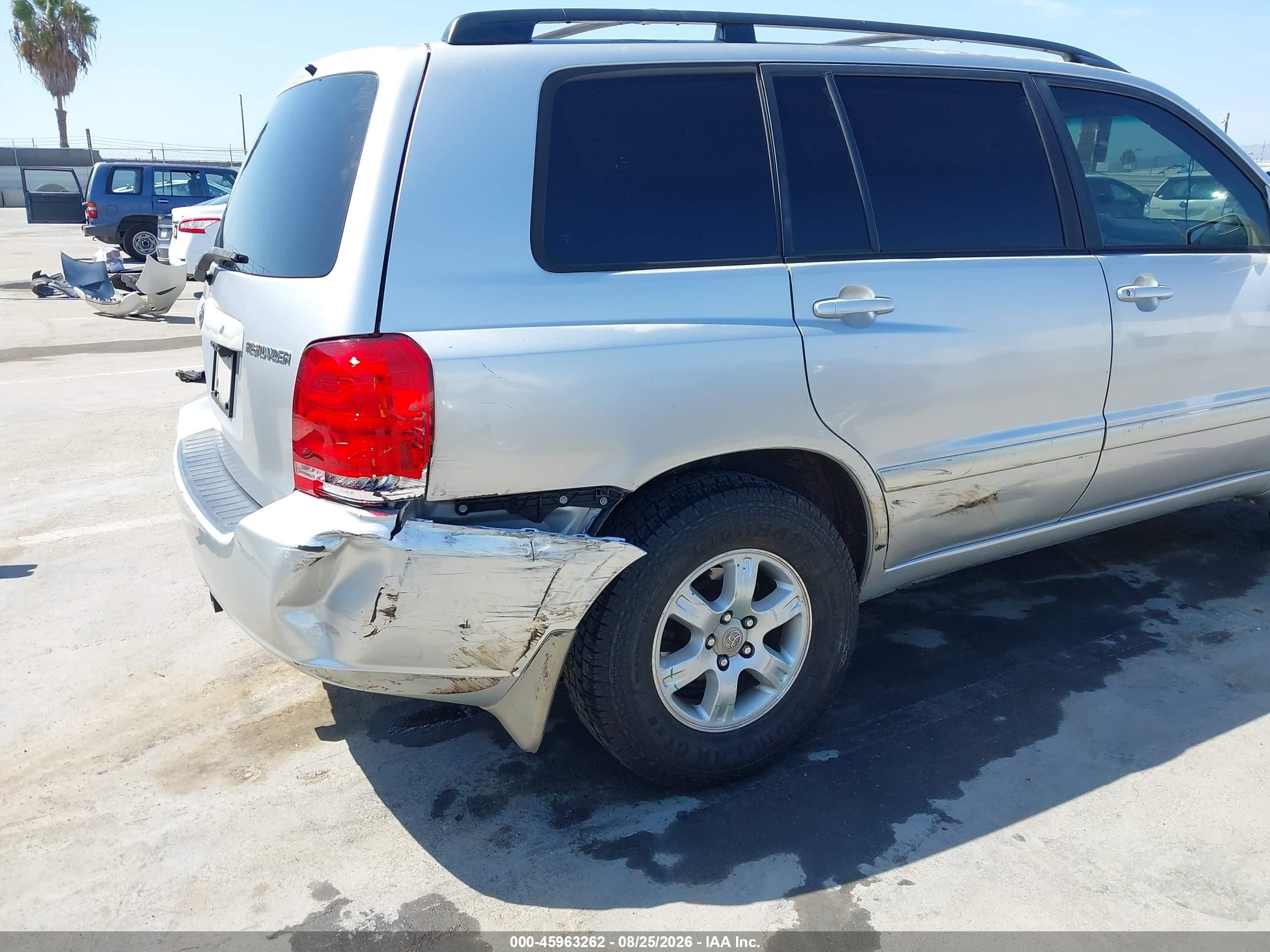 2001 Toyota Highlander V6 Silver vin: JTEGF21A710023126