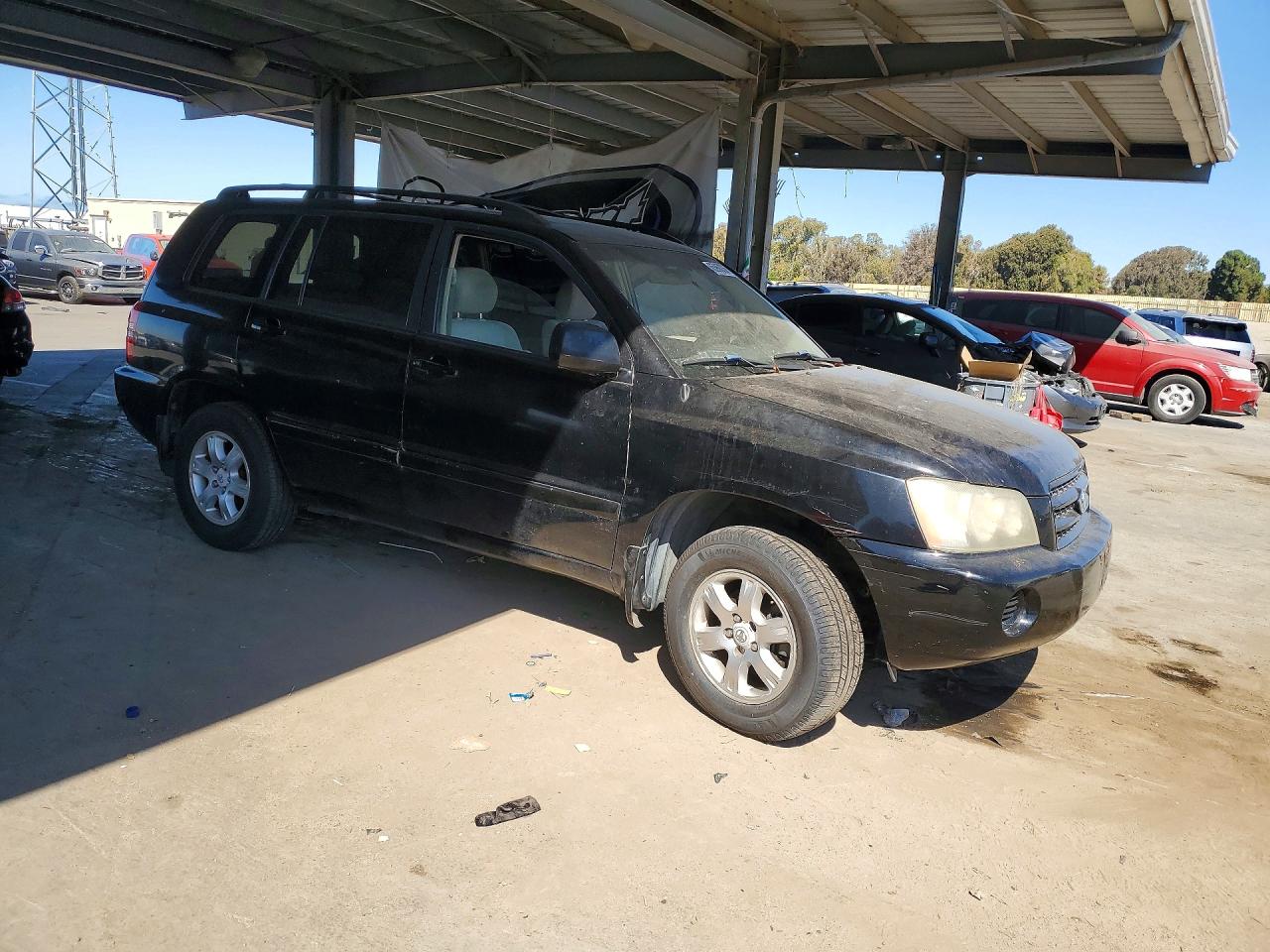 2001 Toyota Highlander Base Black vin: JTEGF21A710023448
