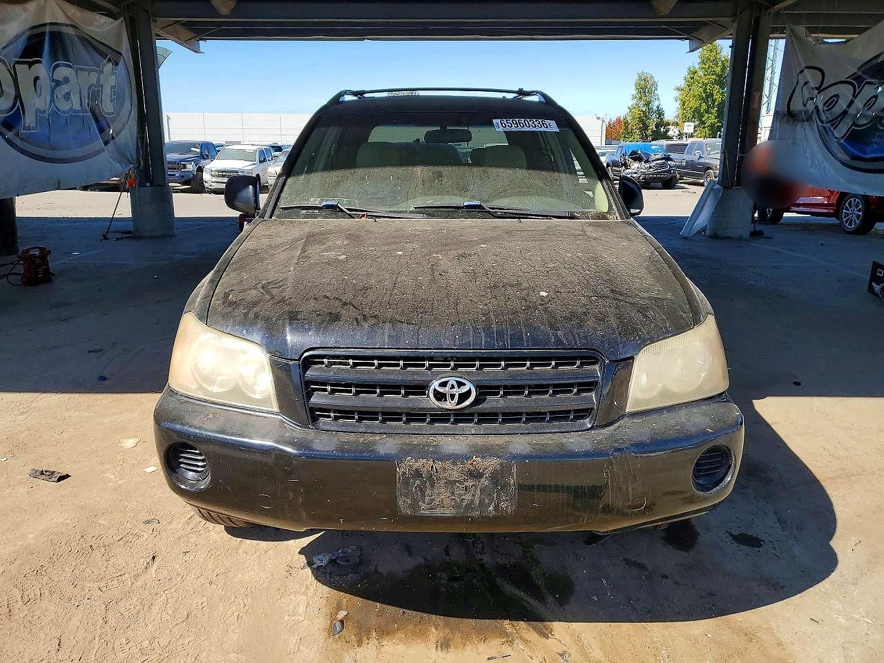 2001 Toyota Highlander Base Black vin: JTEGF21A710023448