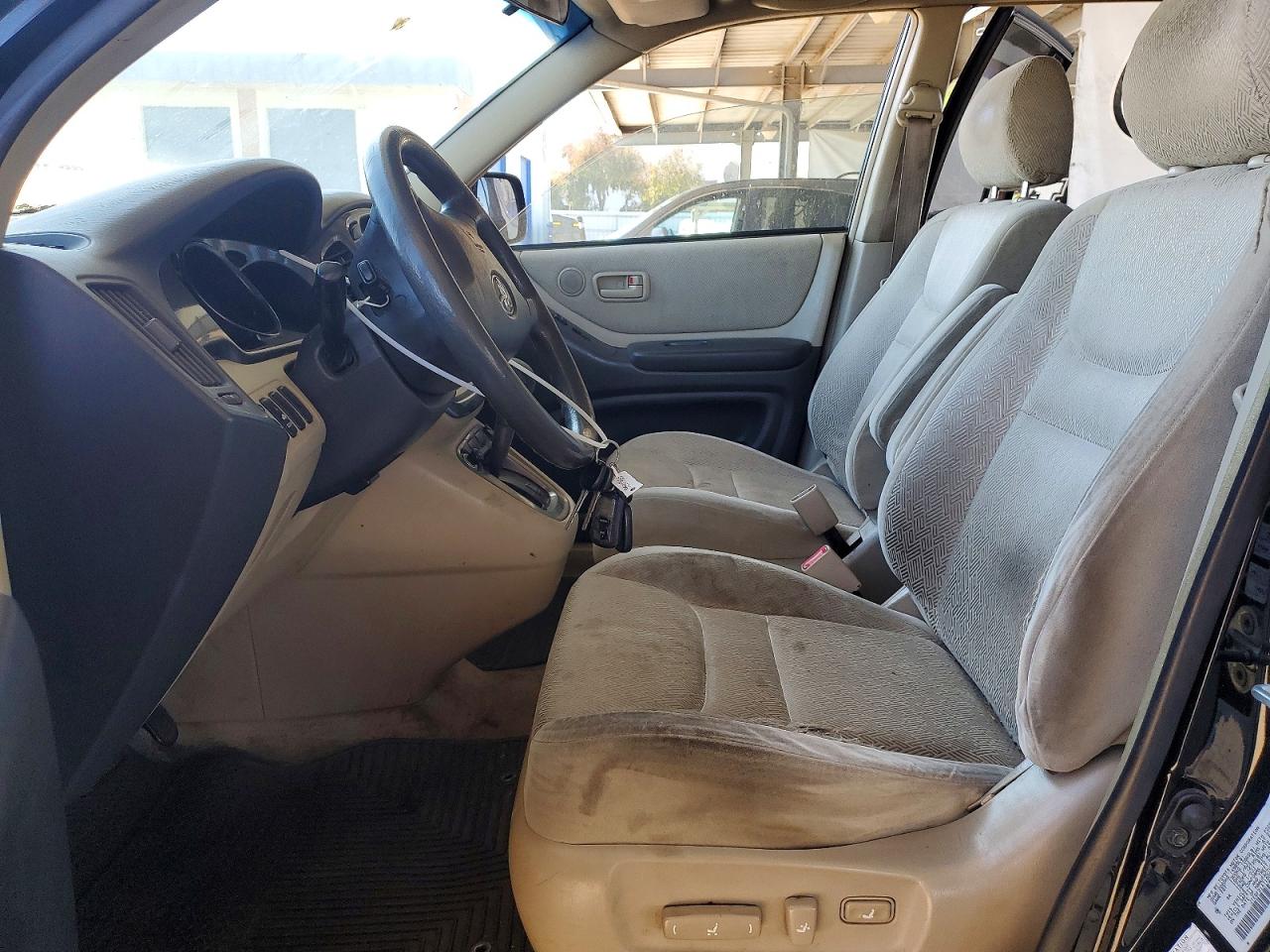 2001 Toyota Highlander Base Black vin: JTEGF21A710023448