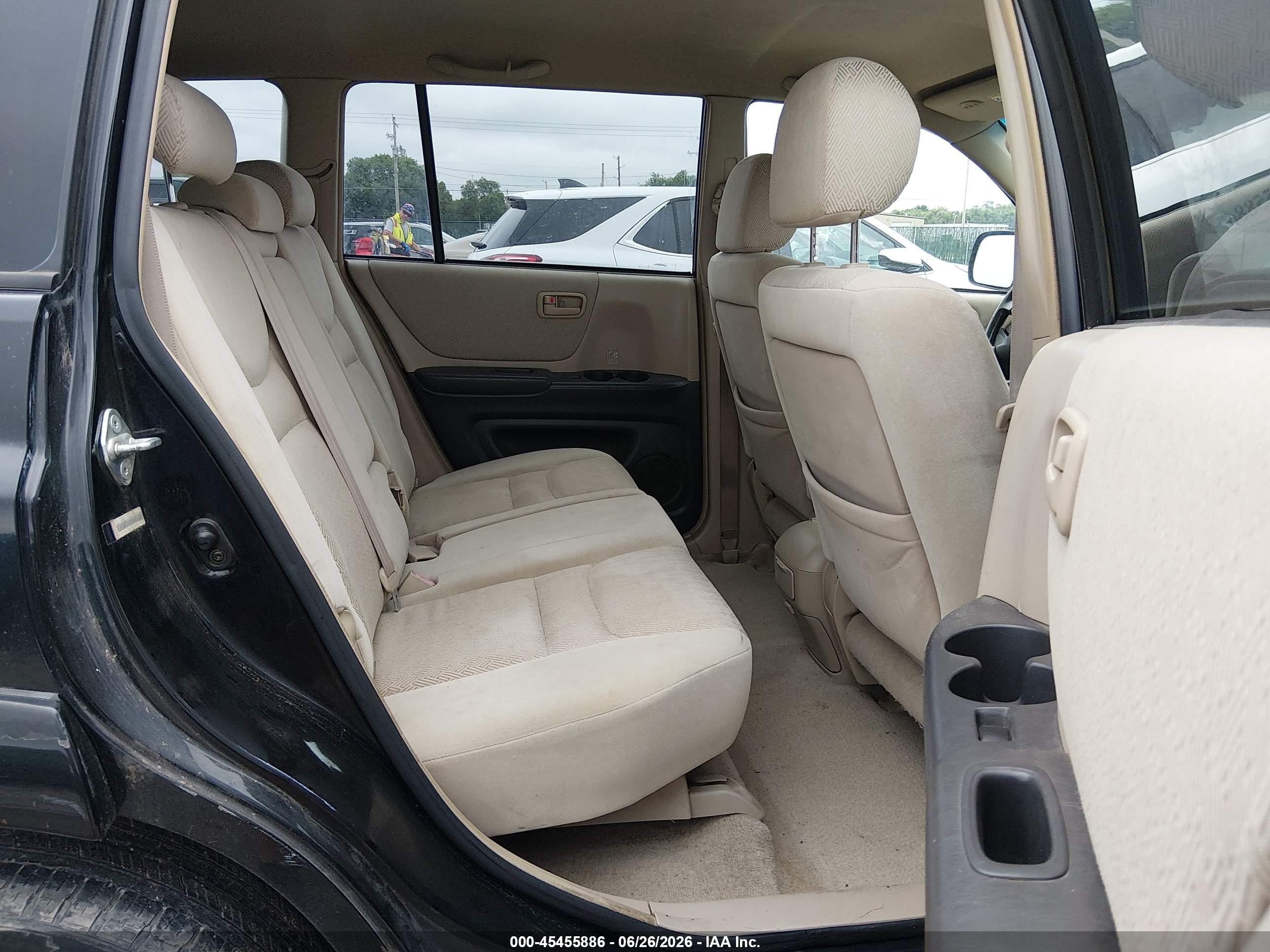 2002 Toyota Highlander V6 Black vin: JTEGF21A720031423