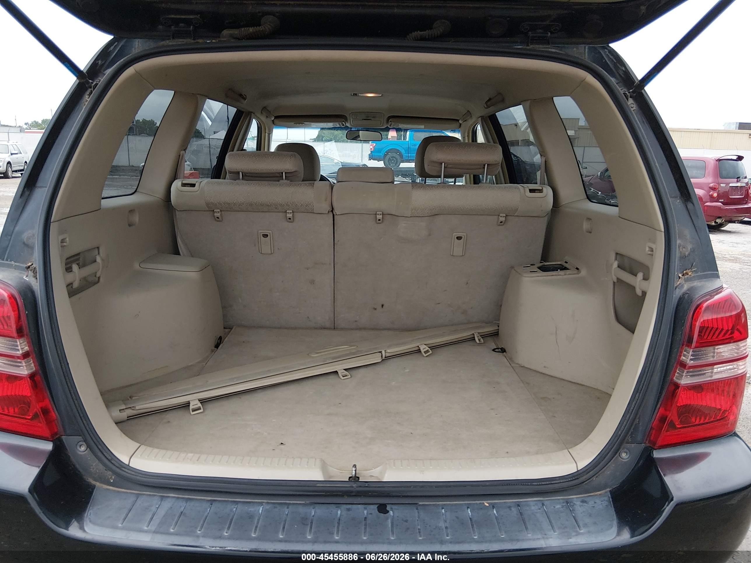2002 Toyota Highlander V6 Black vin: JTEGF21A720031423