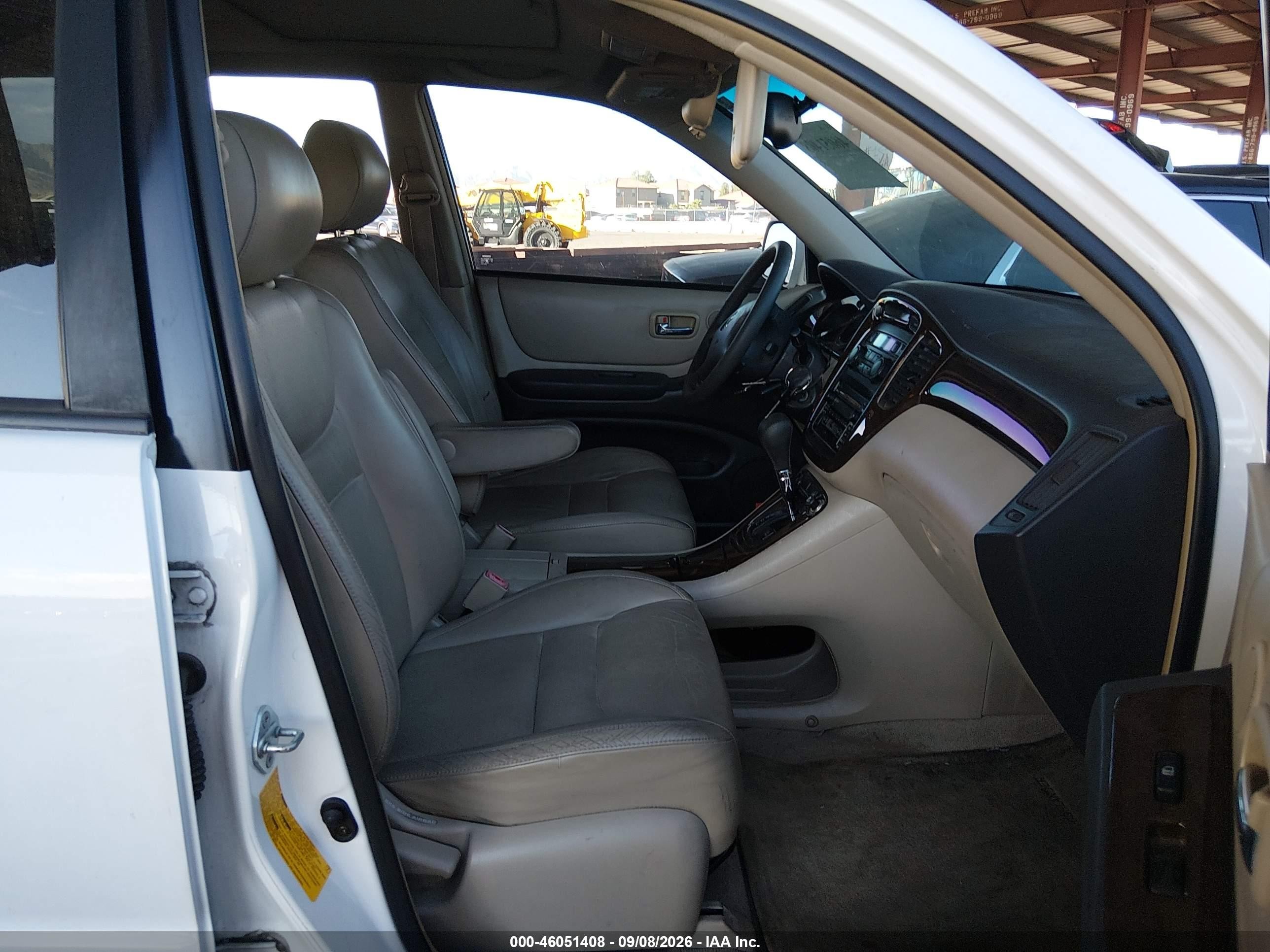 2002 Toyota Highlander Limited V6 White vin: JTEGF21A720053339