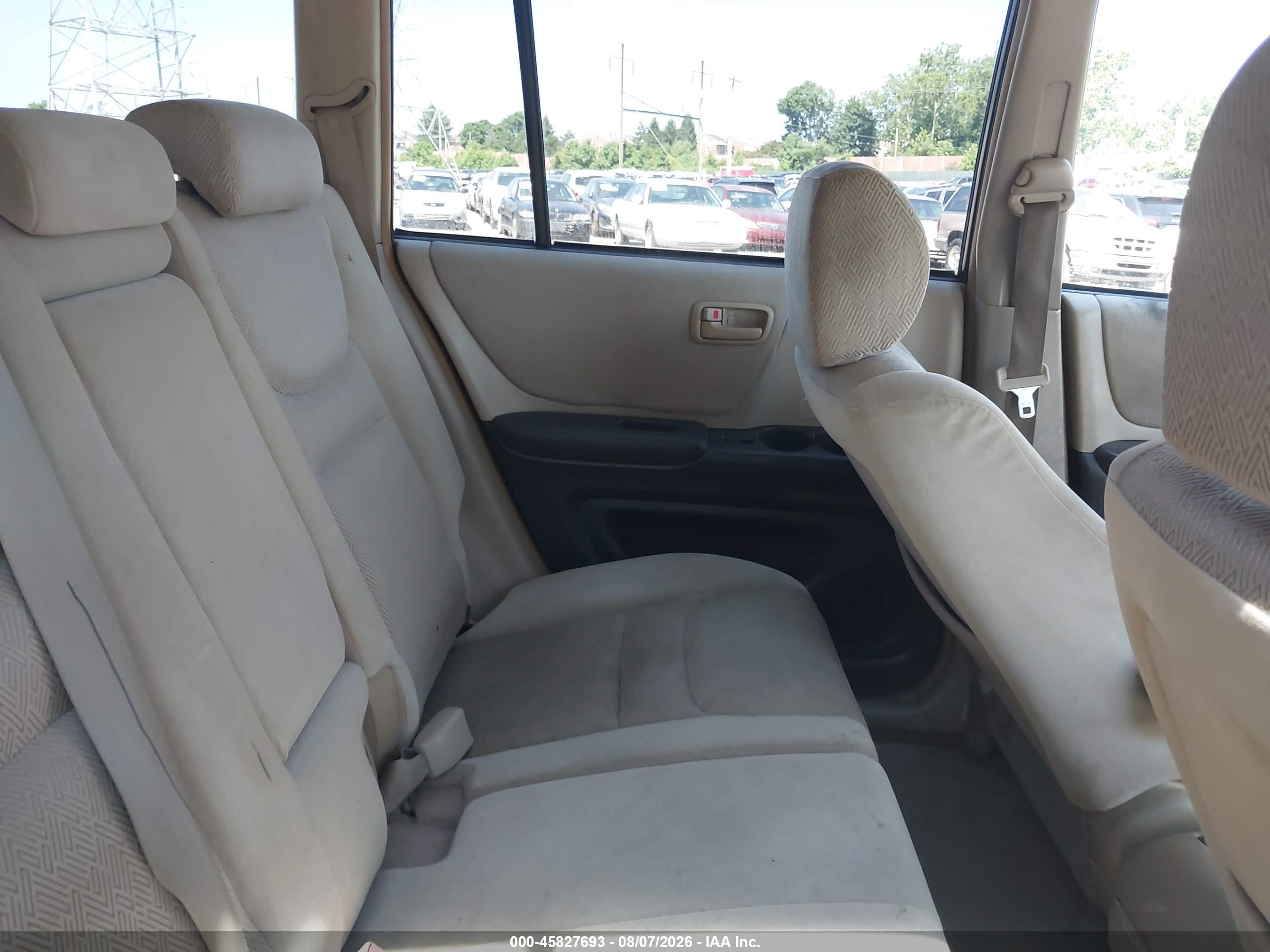 2003 Toyota Highlander V6 Green vin: JTEGF21A730088173
