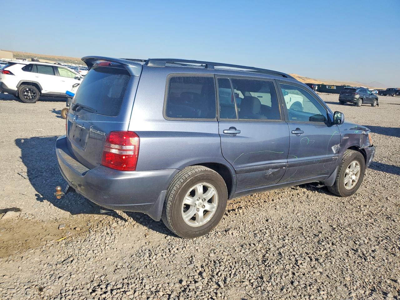 2003 Toyota Highlander Limited Blue vin: JTEGF21A730103688