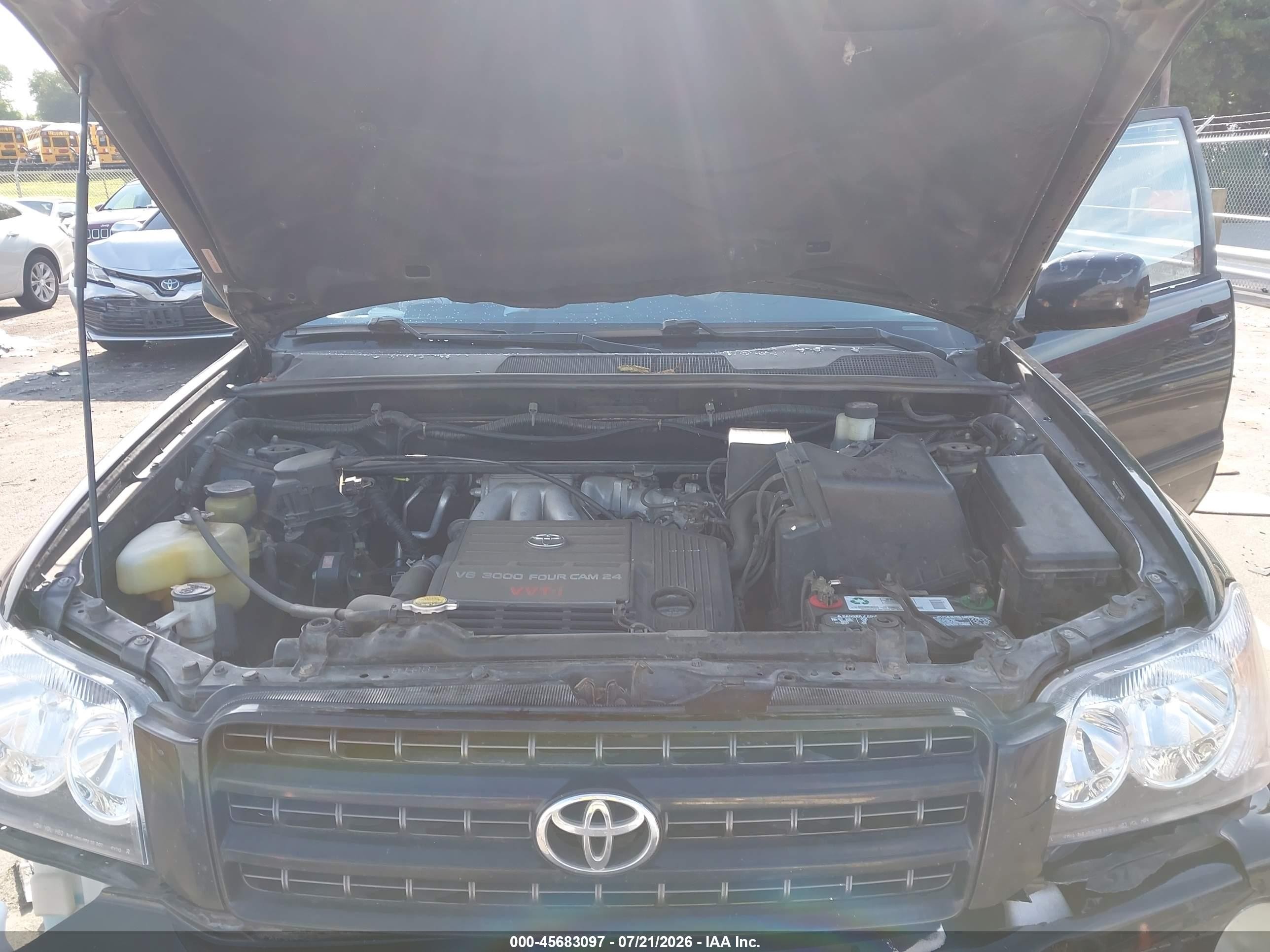 2003 Toyota Highlander Limited V6 Black vin: JTEGF21A730105148