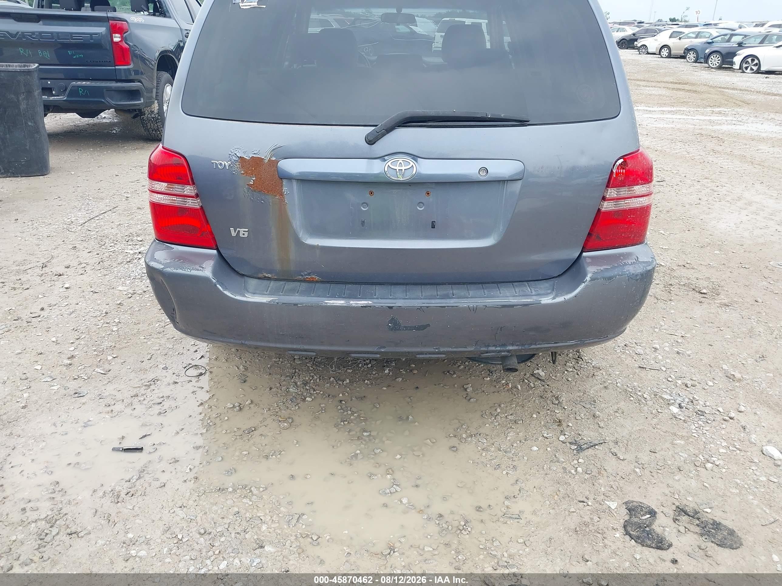 2003 Toyota Highlander V6 Blue vin: JTEGF21A730109829