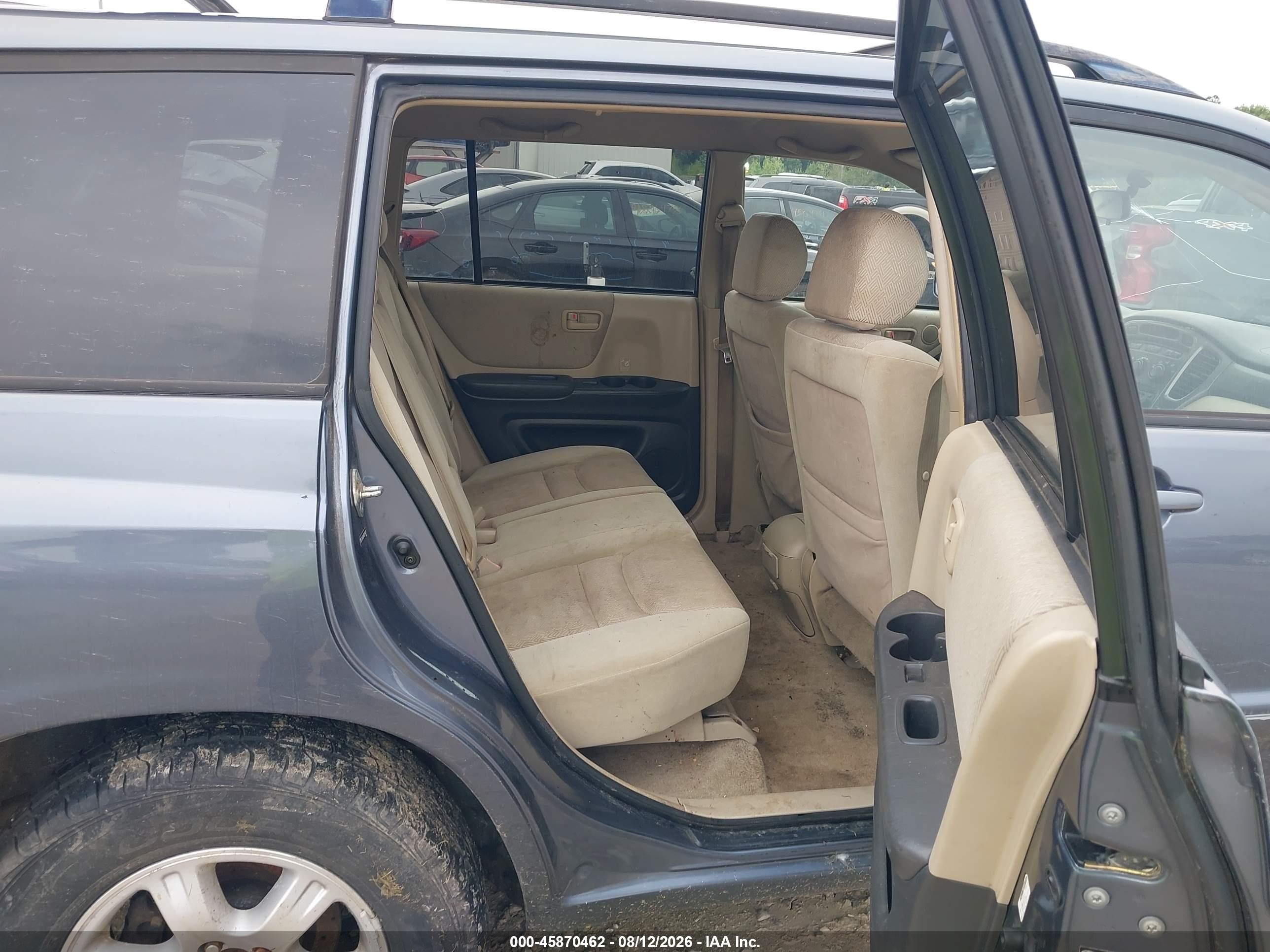 2003 Toyota Highlander V6 Blue vin: JTEGF21A730109829