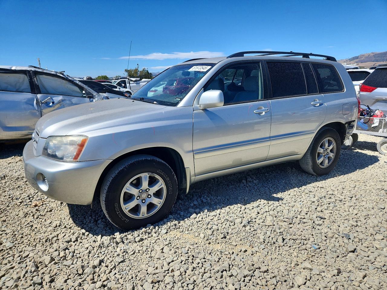 2001 Toyota Highlander Base Silver vin: JTEGF21A810015830