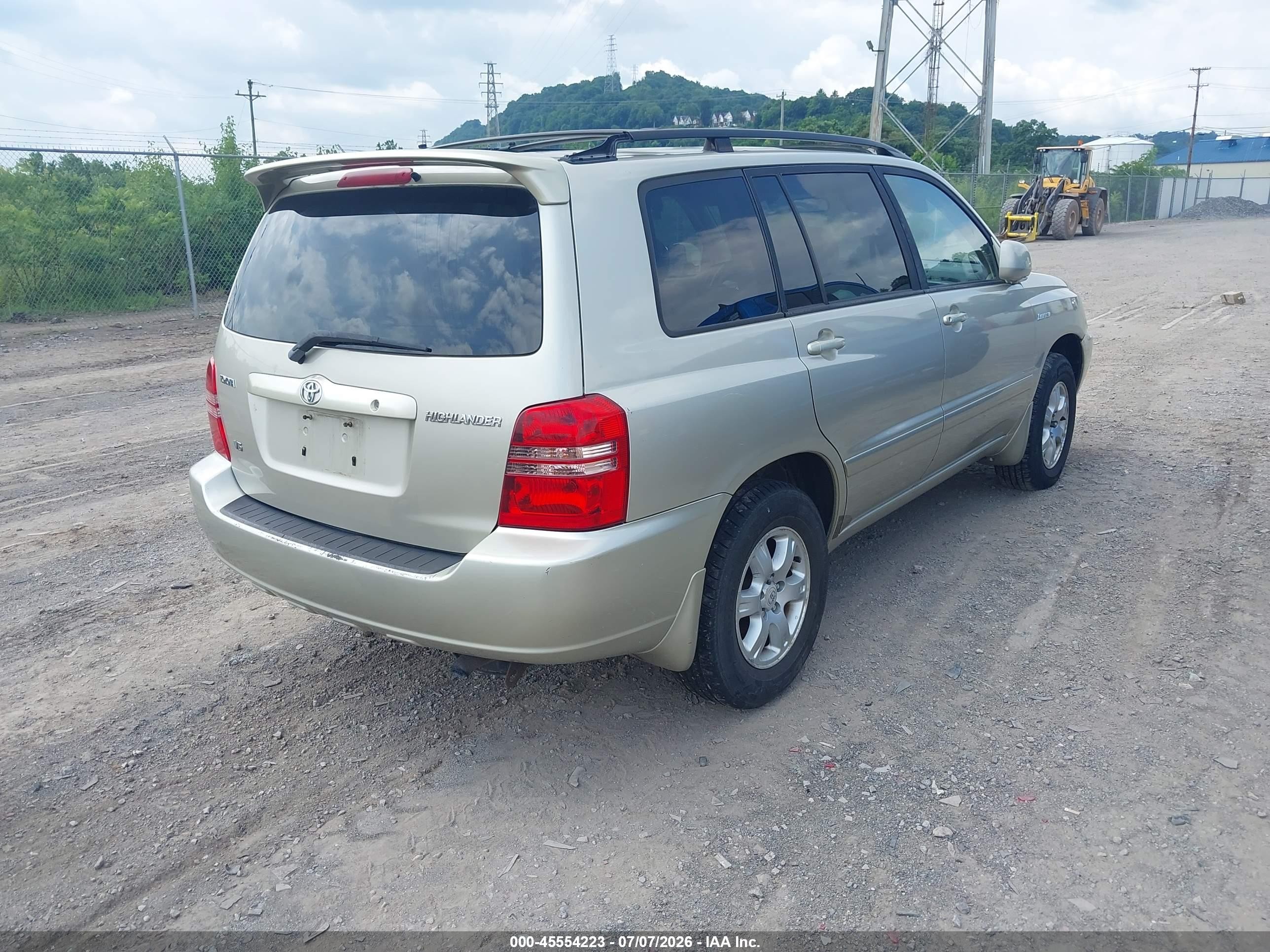2001 Toyota Highlander V6 Brown vin: JTEGF21A810025533