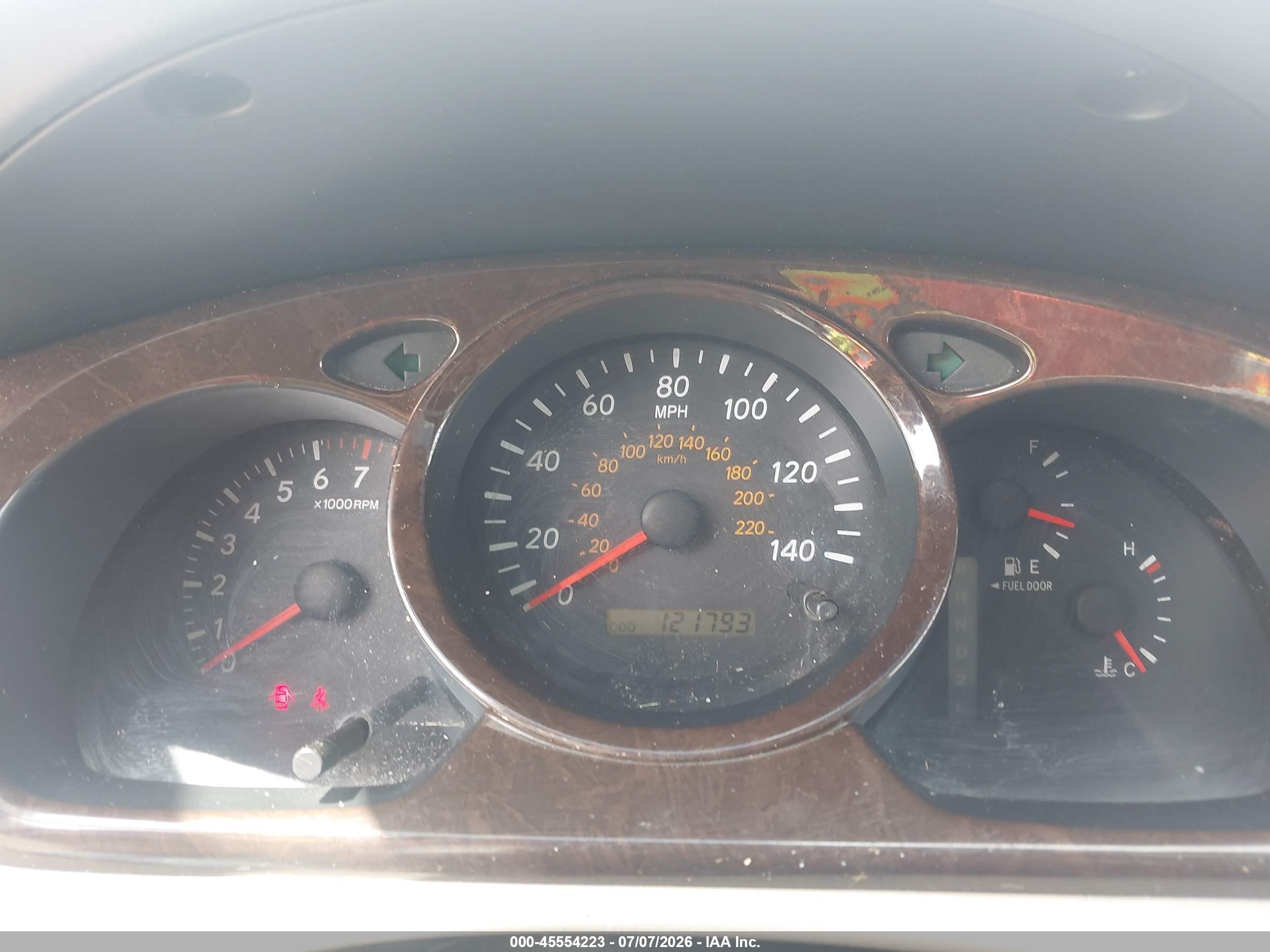 2001 Toyota Highlander V6 Brown vin: JTEGF21A810025533