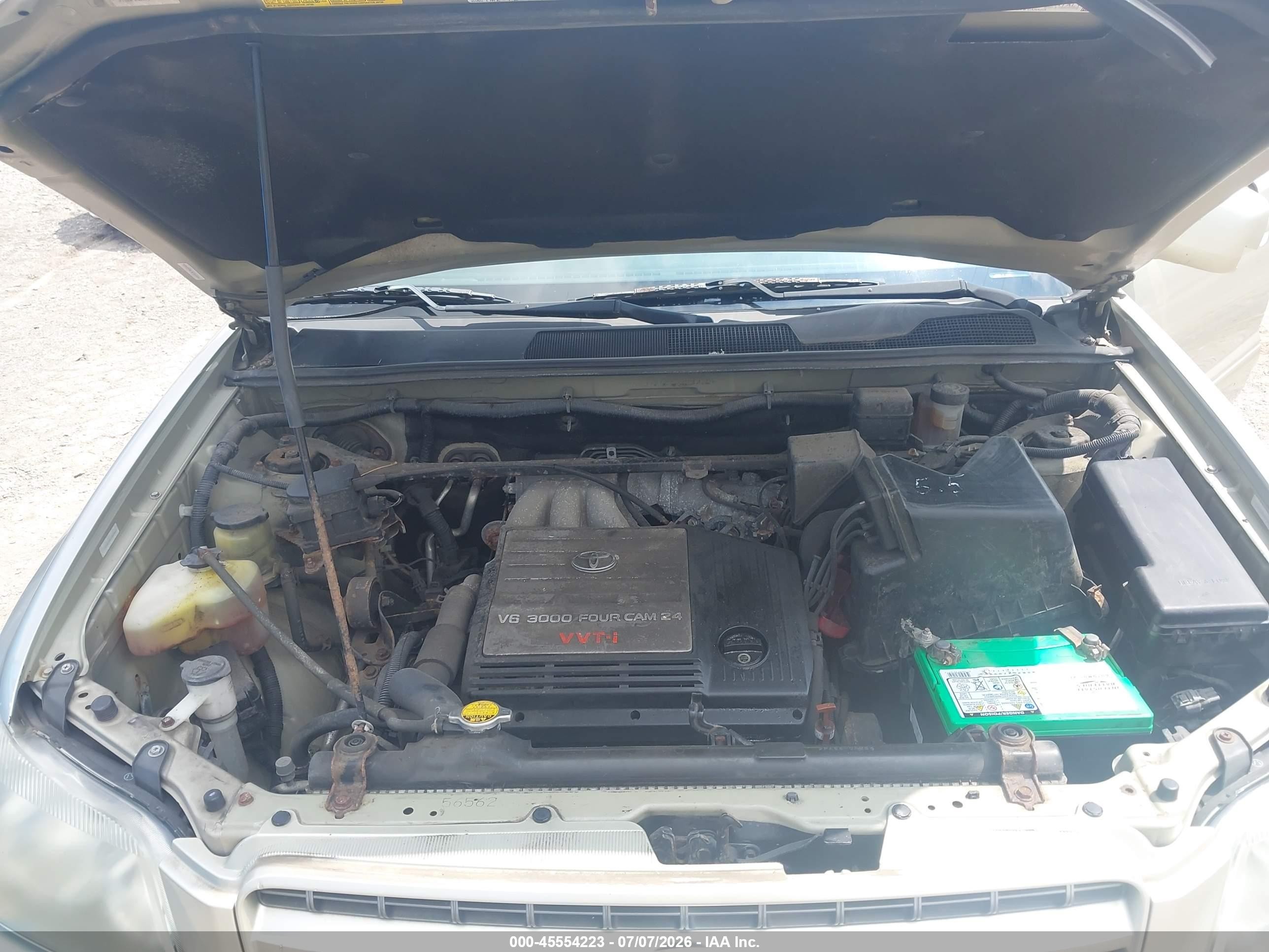 2001 Toyota Highlander V6 Brown vin: JTEGF21A810025533