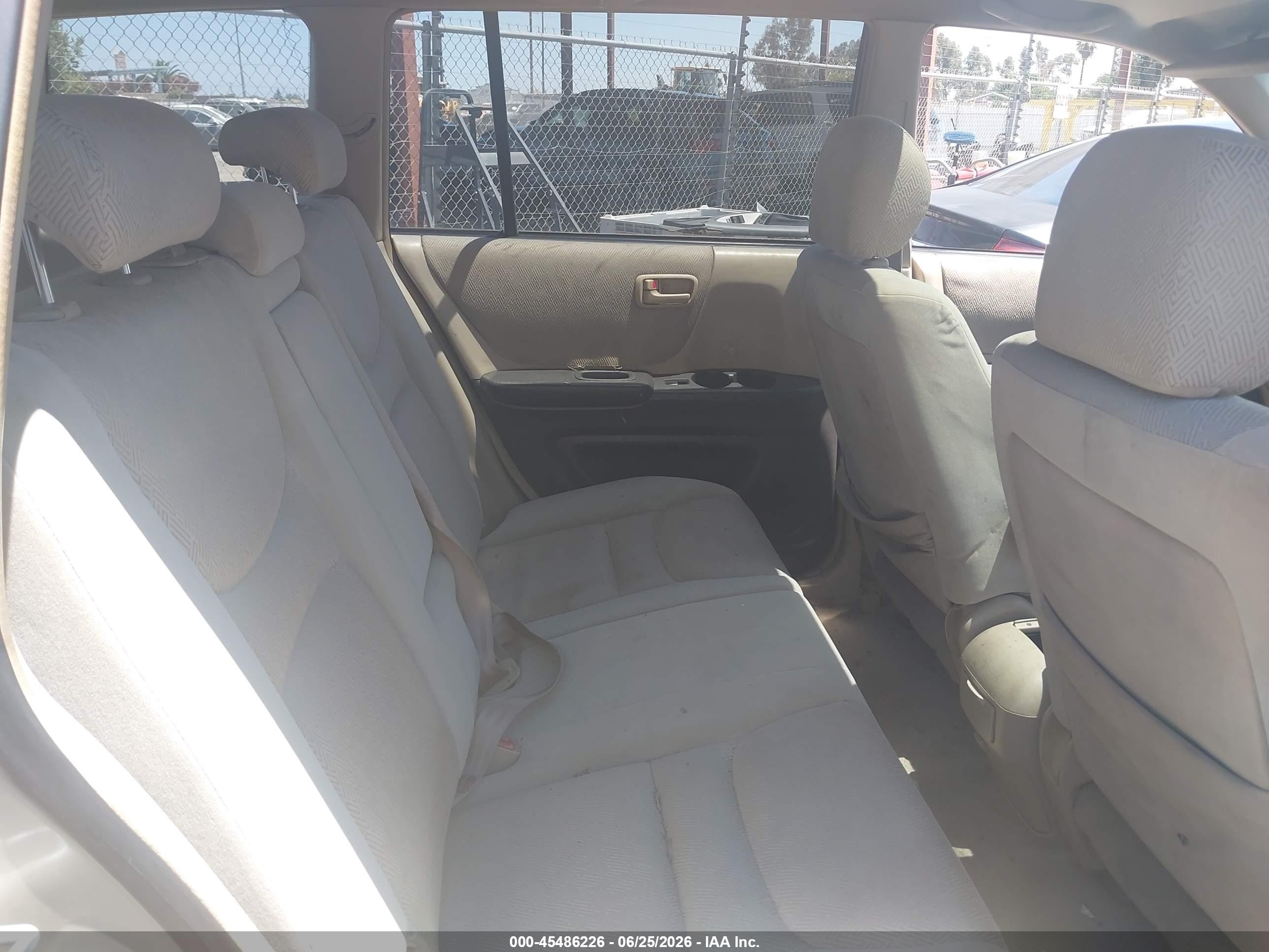 2002 Toyota Highlander V6 Gold vin: JTEGF21A820044861