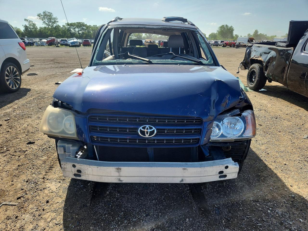 2003 Toyota Highlander Limited Синий vin: JTEGF21A830084665