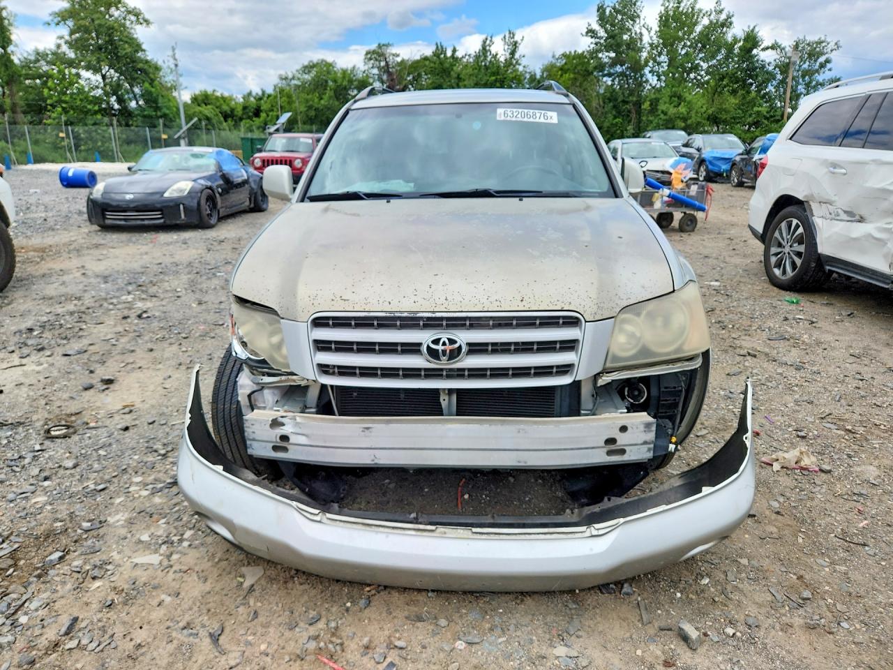 2003 Toyota Highlander Limited Silver vin: JTEGF21A830090367