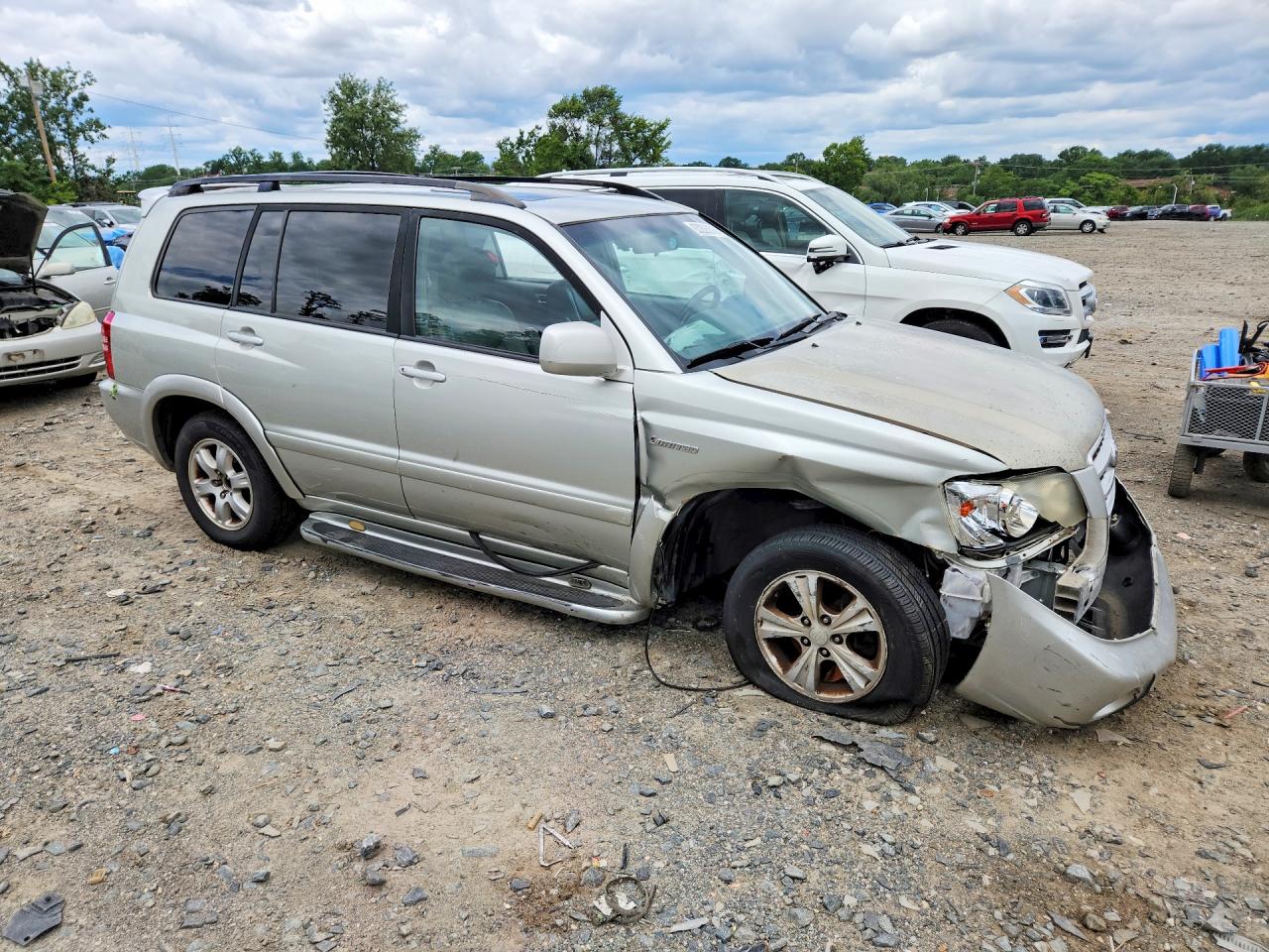 2003 Toyota Highlander Limited Silver vin: JTEGF21A830090367