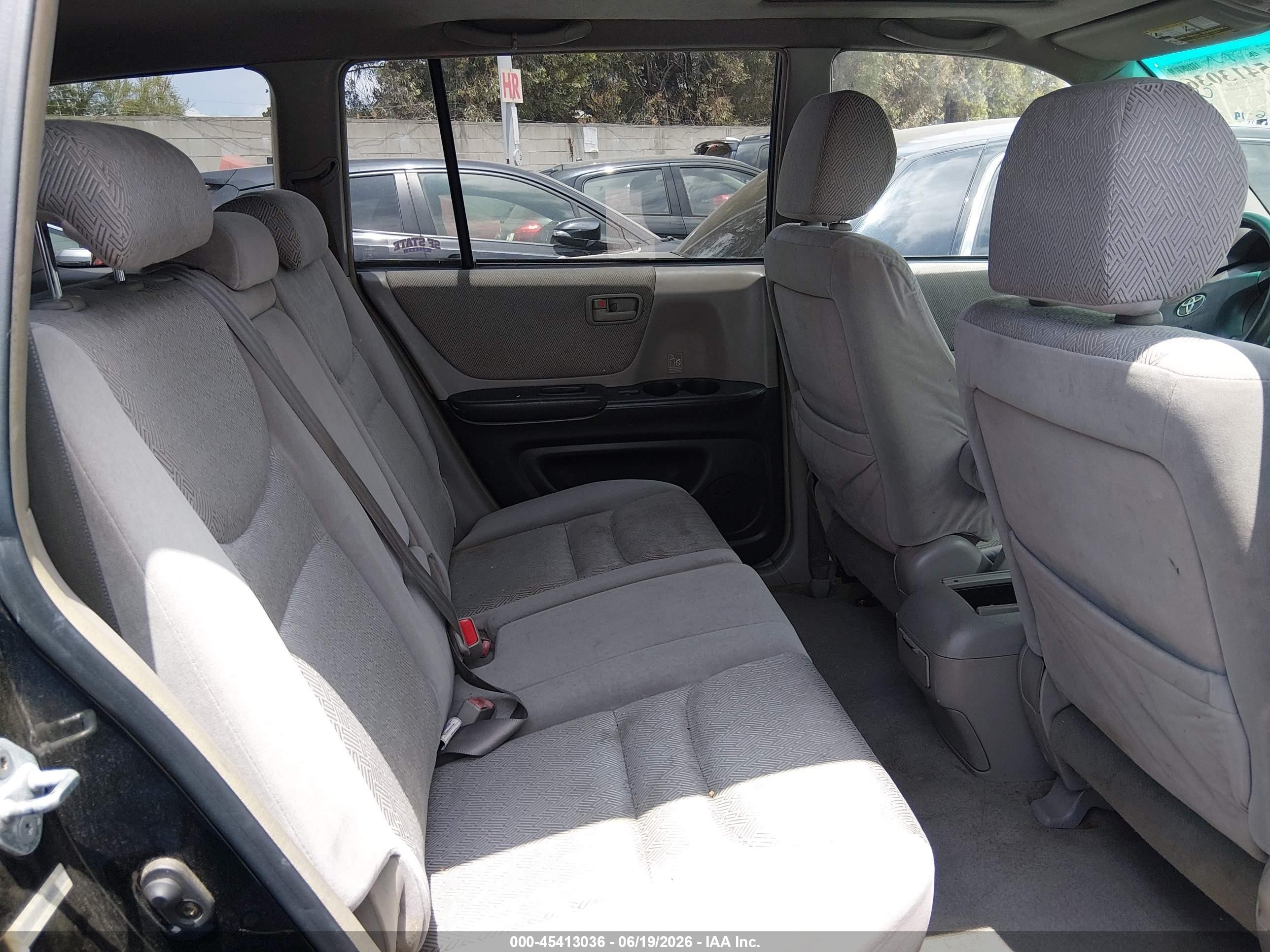 2003 Toyota Highlander V6 Black vin: JTEGF21A830091132