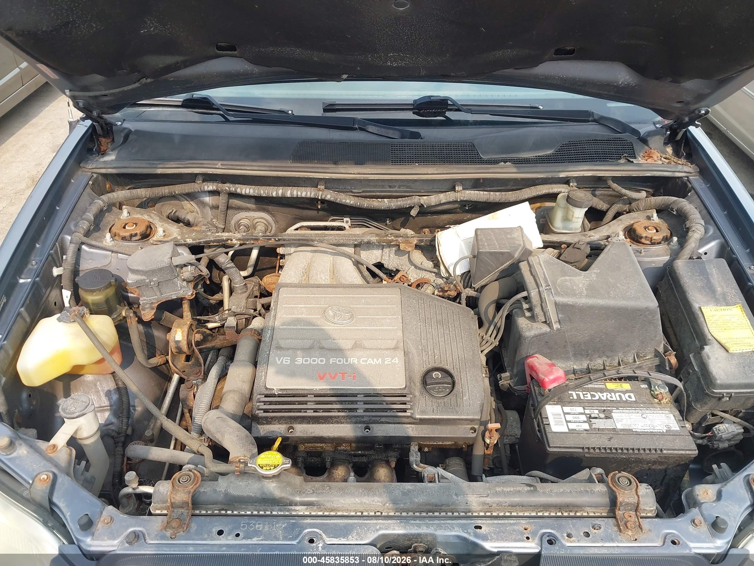2003 Toyota Highlander V6 Blue vin: JTEGF21A830105515