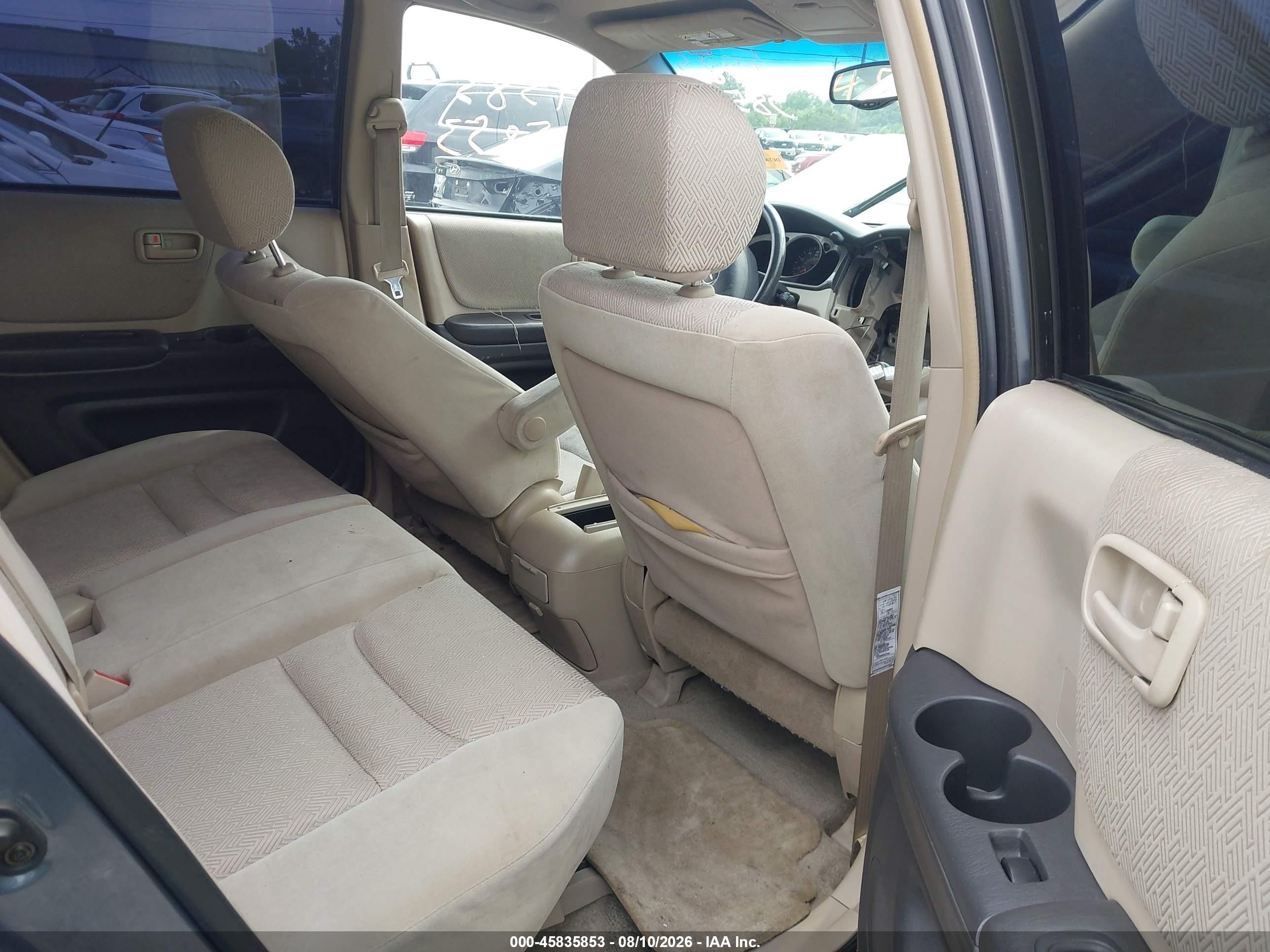 2003 Toyota Highlander V6 Blue vin: JTEGF21A830105515