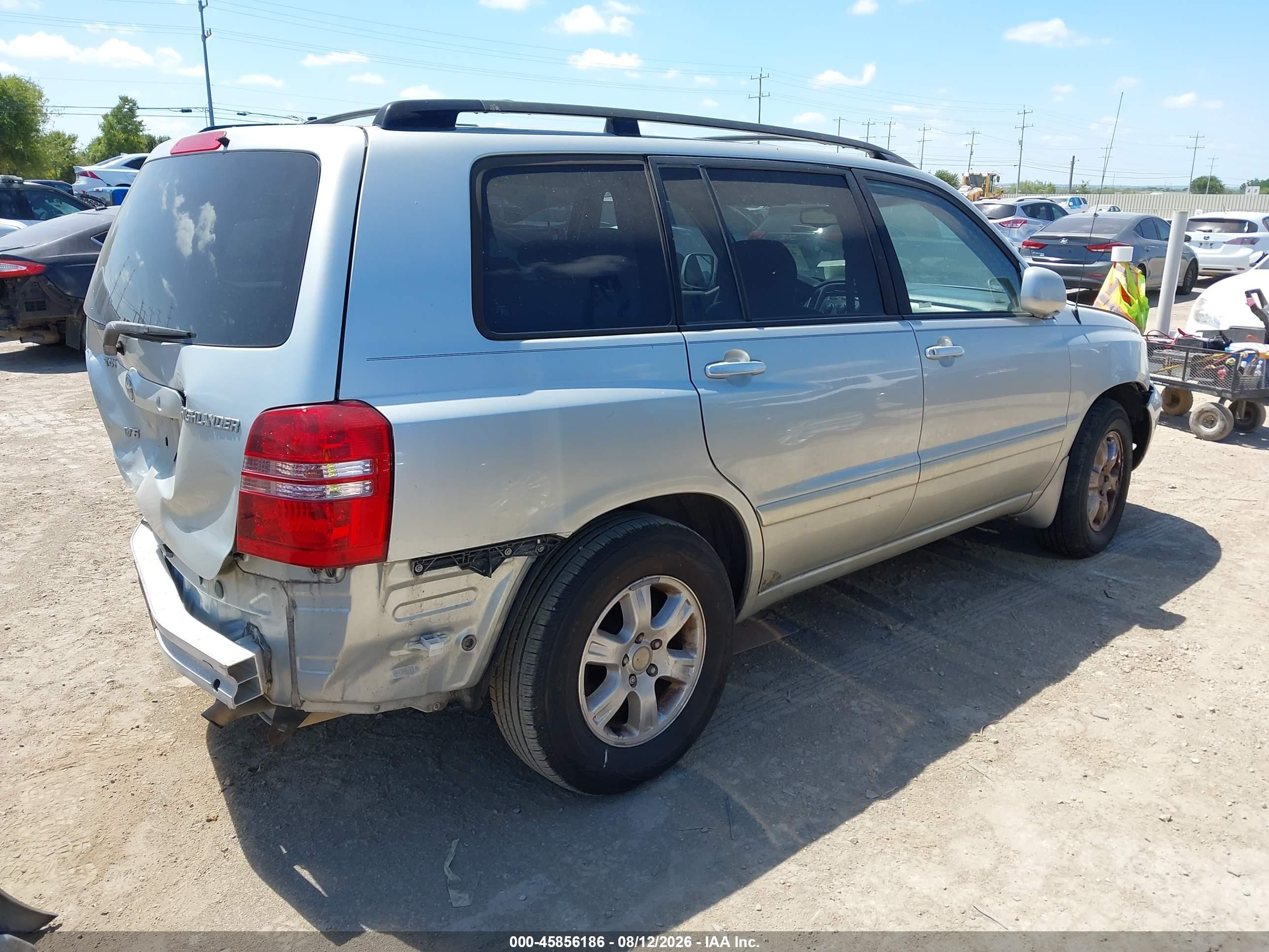 2003 Toyota Highlander V6 Silver vin: JTEGF21A830111024
