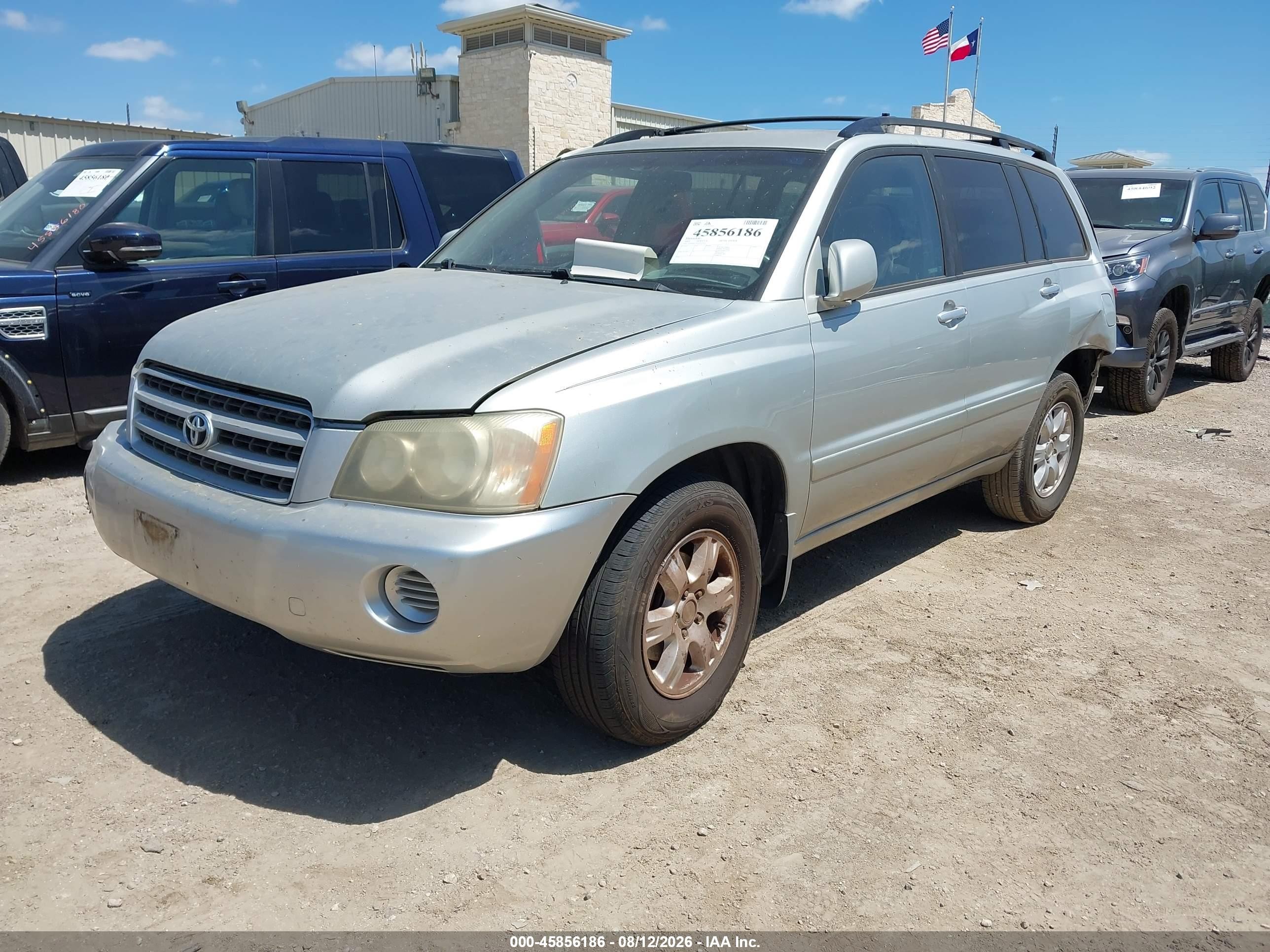 2003 Toyota Highlander V6 Silver vin: JTEGF21A830111024