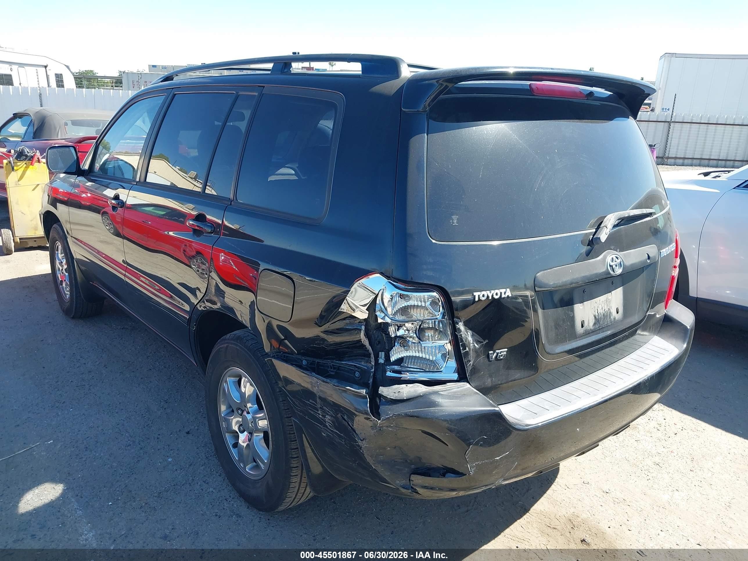 2003 Toyota Highlander V6 Черный vin: JTEGF21A830120113